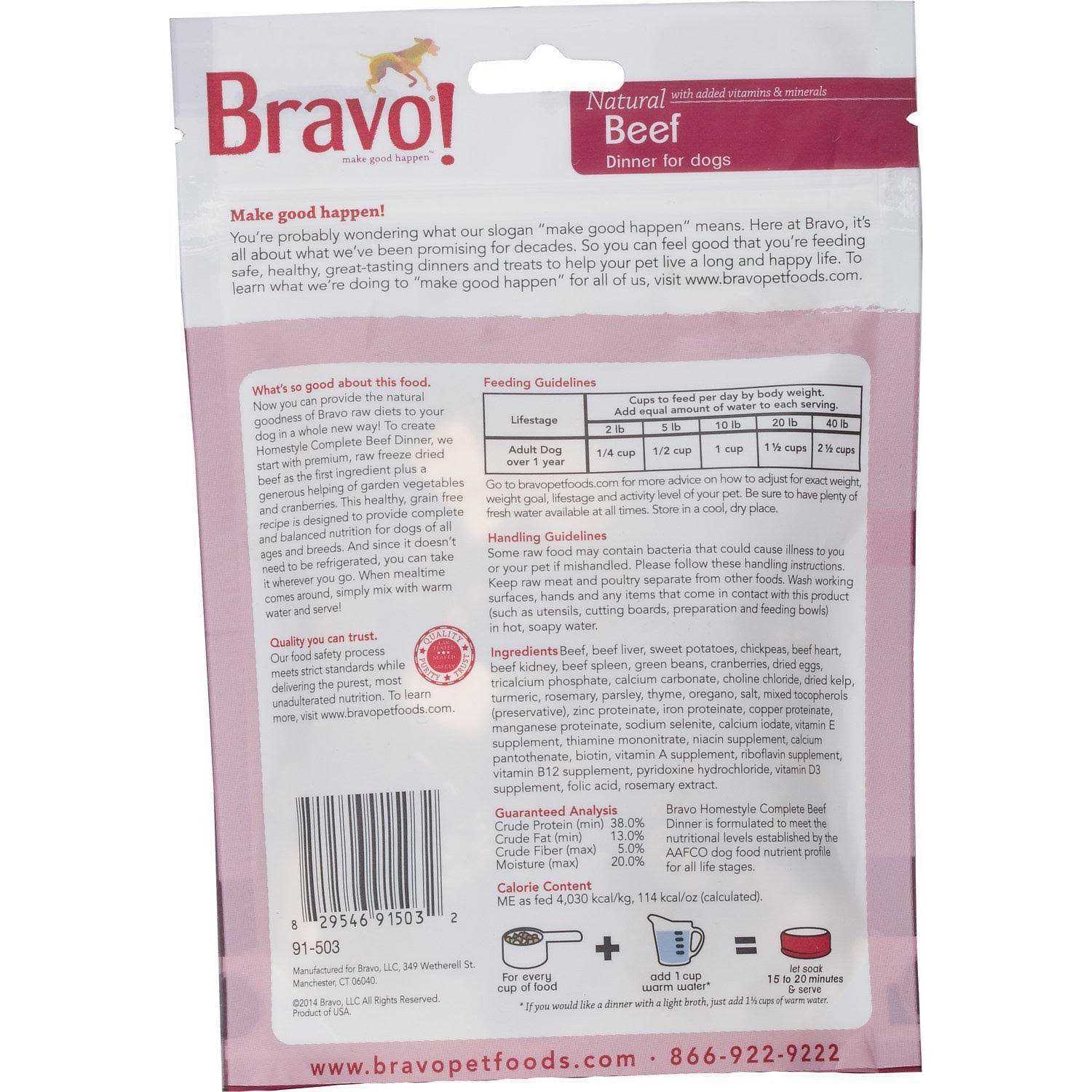Alternative view of Bravo! Freeze Dried Homestyle Complete Beef Dinner Food