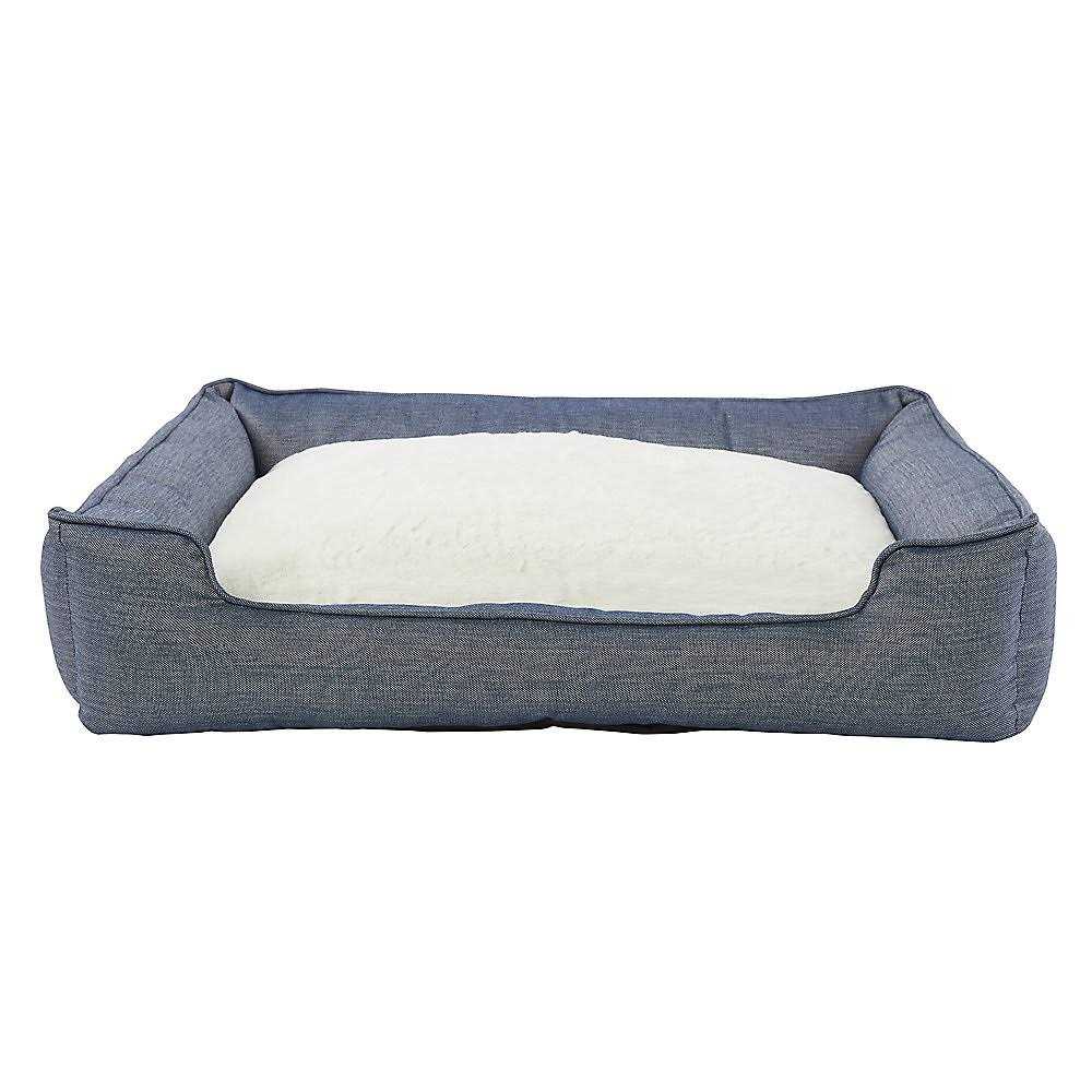 Alternative view of Top Paw Chambray Cuddler Dog Bed