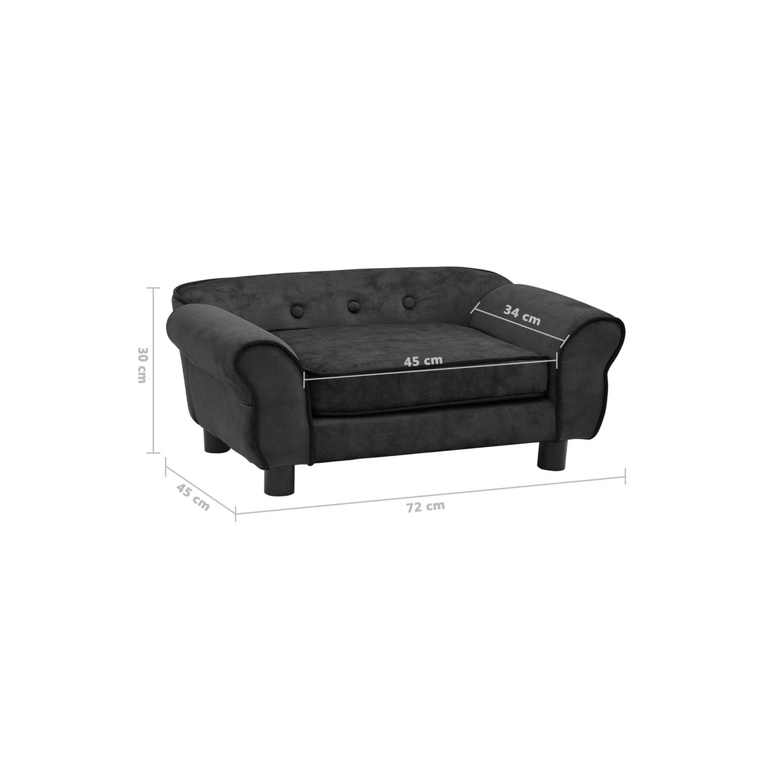 Alternative view of vidaXL Dog Sofa 28.3x17.7x11.8 Plush