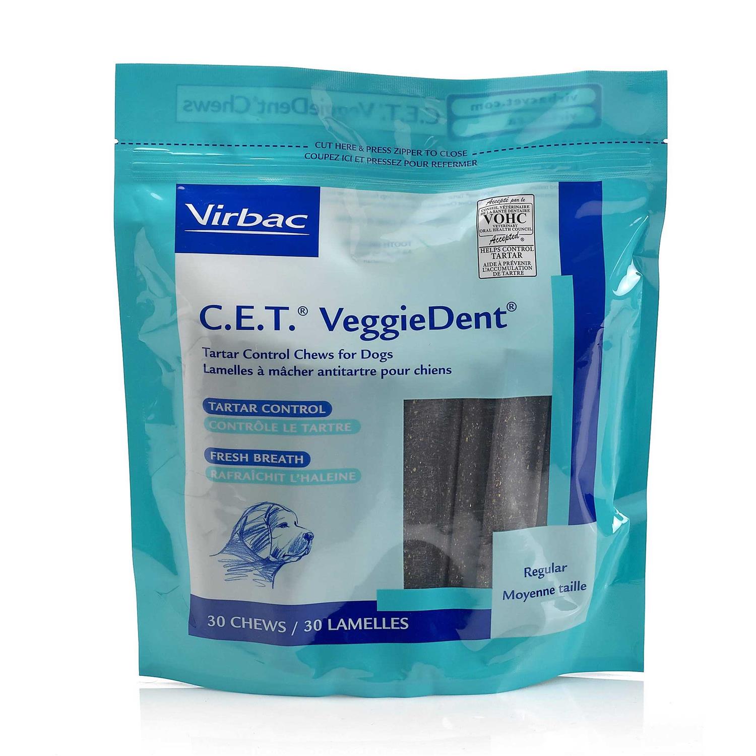 Alternative view of Virbac C.E.T. VeggieDent Dental Chews Dogs