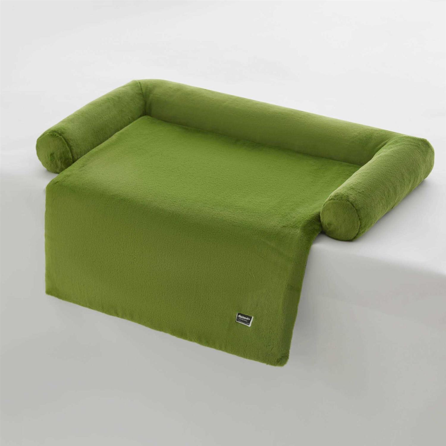 Alternative view of Allisandro Calming Dog Sofa Cover Bed Luxury Faux Fur Pet Couch Protector Bed