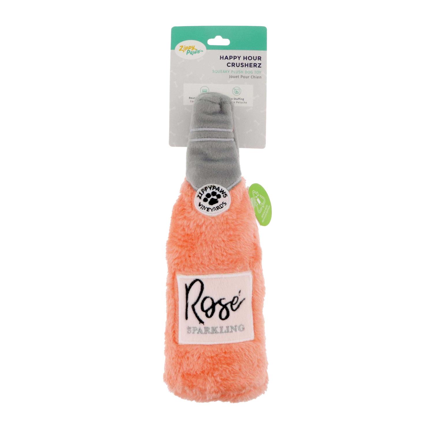 ZippyPaws Dog Happy Hour Crusherz Rose Toy