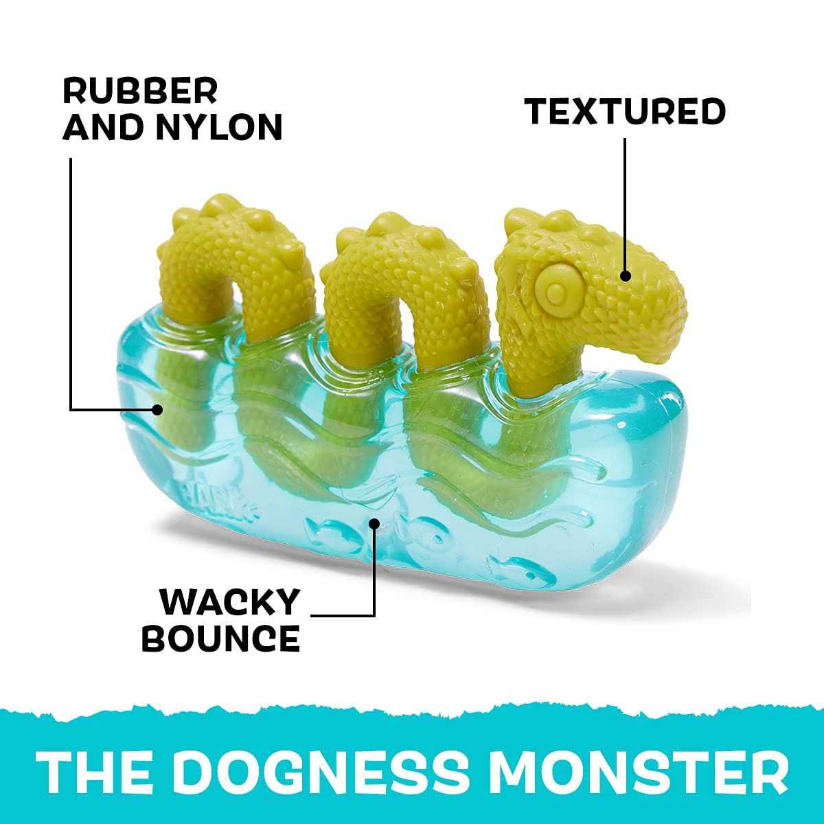 Alternative view of Barkbox Tough Dog Toys & Chews for Aggressive Chewers Durable Rubber & Nylon Super Chewer Treat Dispensing