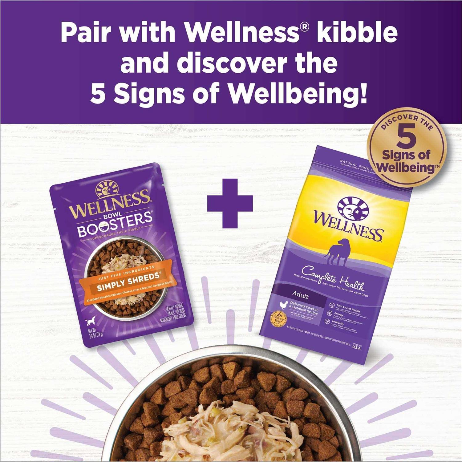 Alternative view of Wellness Core Simply Shreds Natural Grain Free Chicken Wet Dog Food Topper
