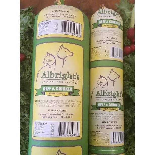 Alternative view of Albright's Raw Frozen Dog Food Chubs
