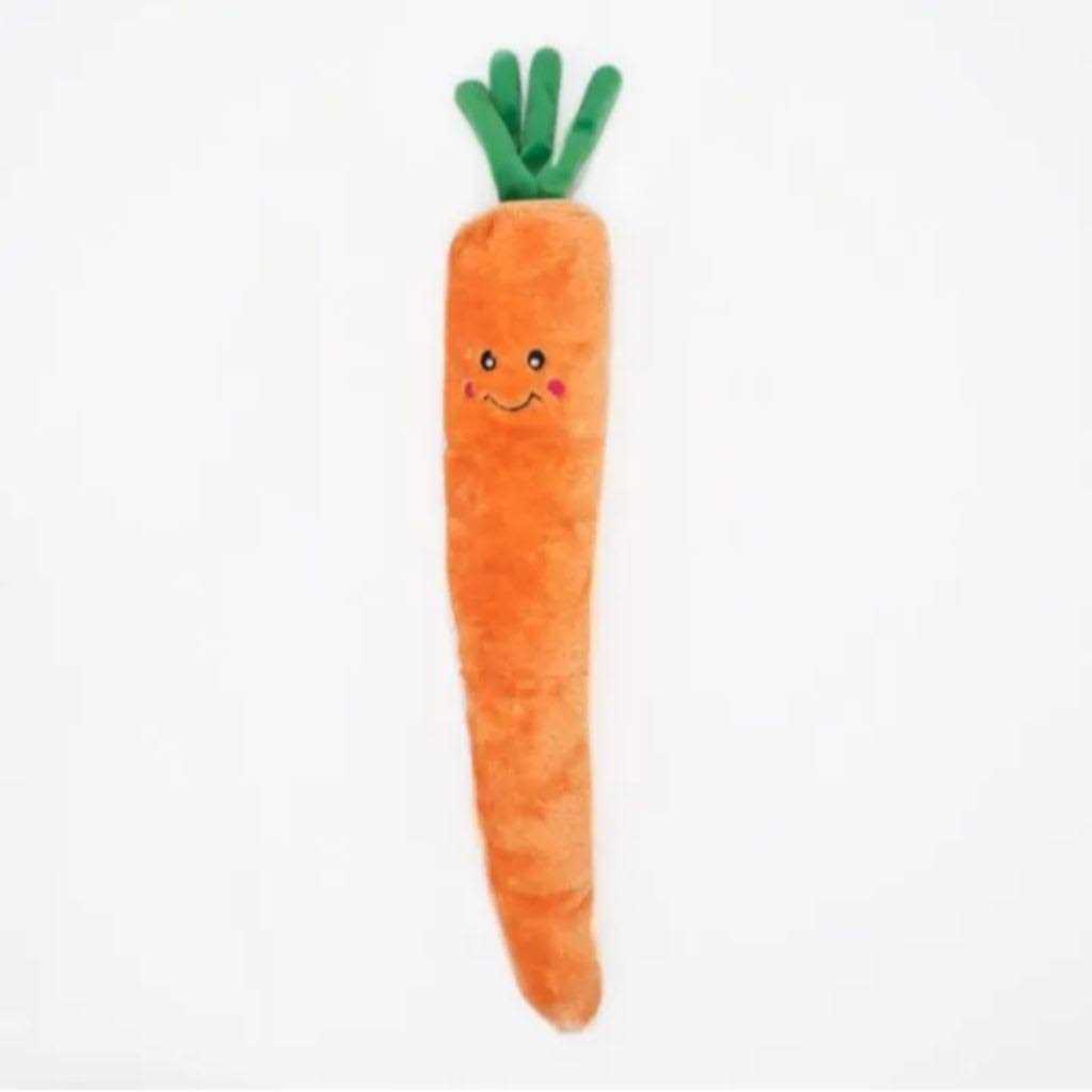 ZippyPaws Jigglerz Carrot Dog Toy