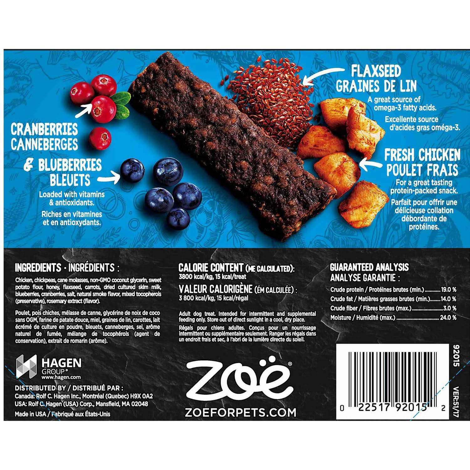 Alternative view of Zoe Beef Recipe Super Bars Dog Treats