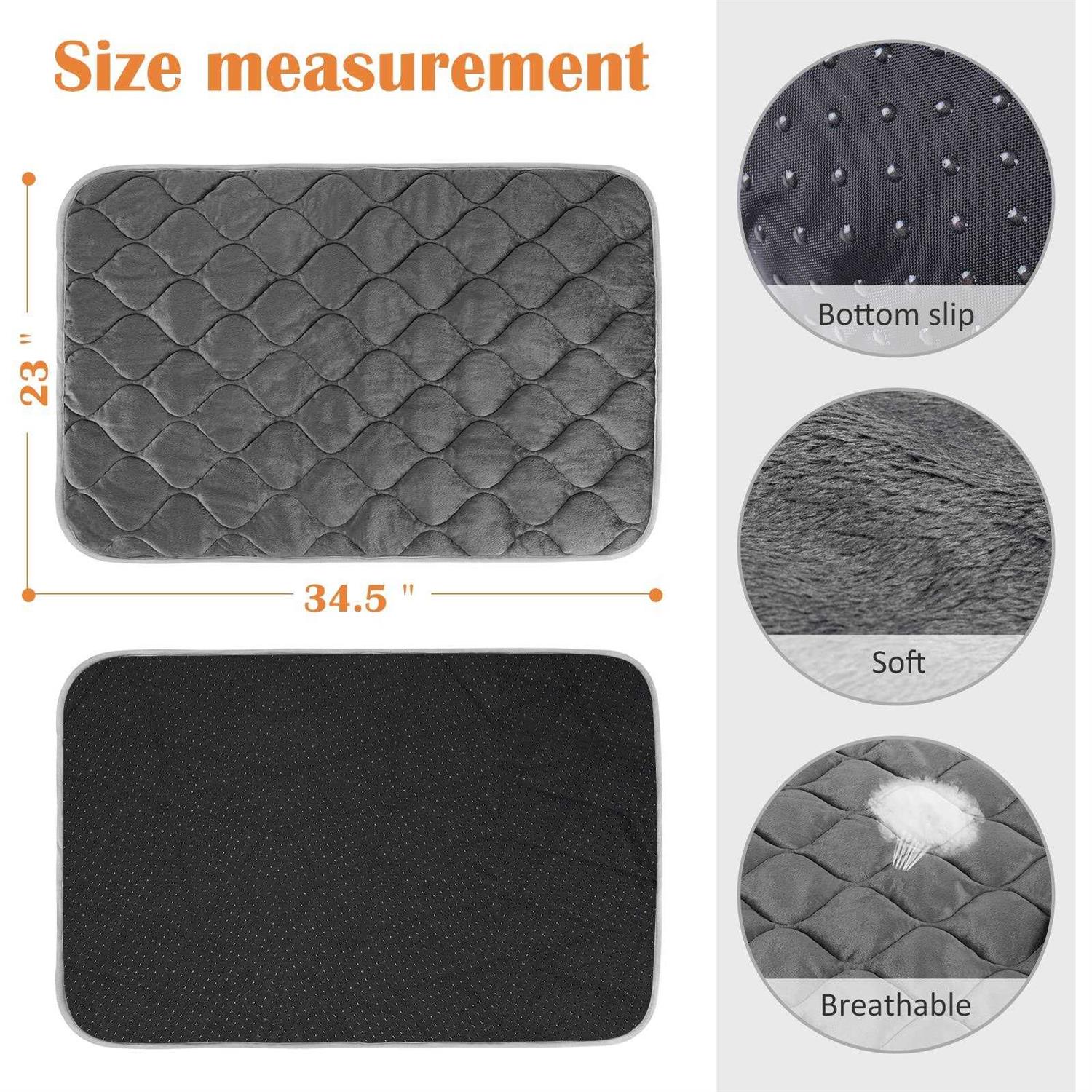 Alternative view of ULIGOTA Self Heating Cat Mat Thermal Pet Bed Mat Self-Warming Pet Crate Pad