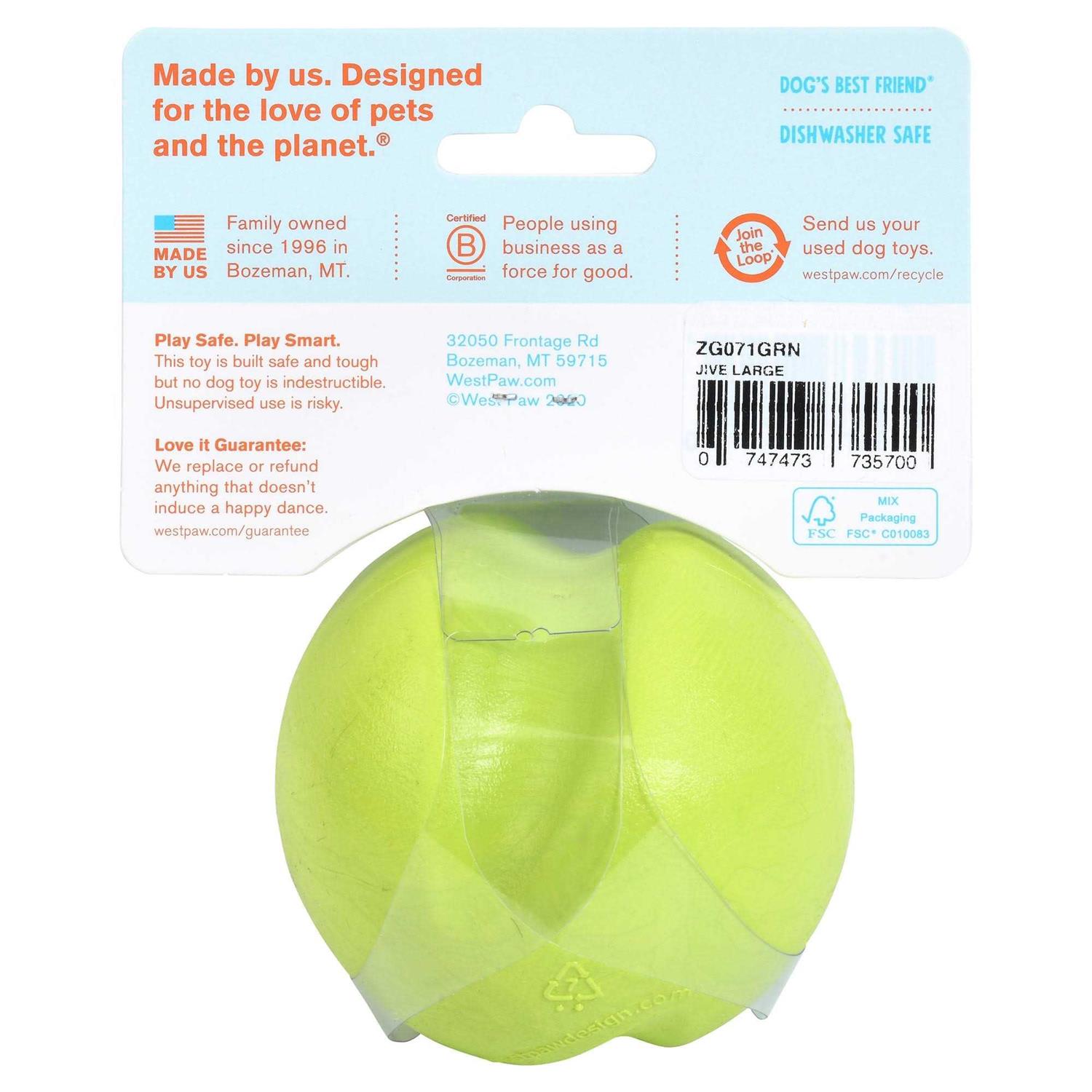 Alternative view of West Paw Jive Dog Toy