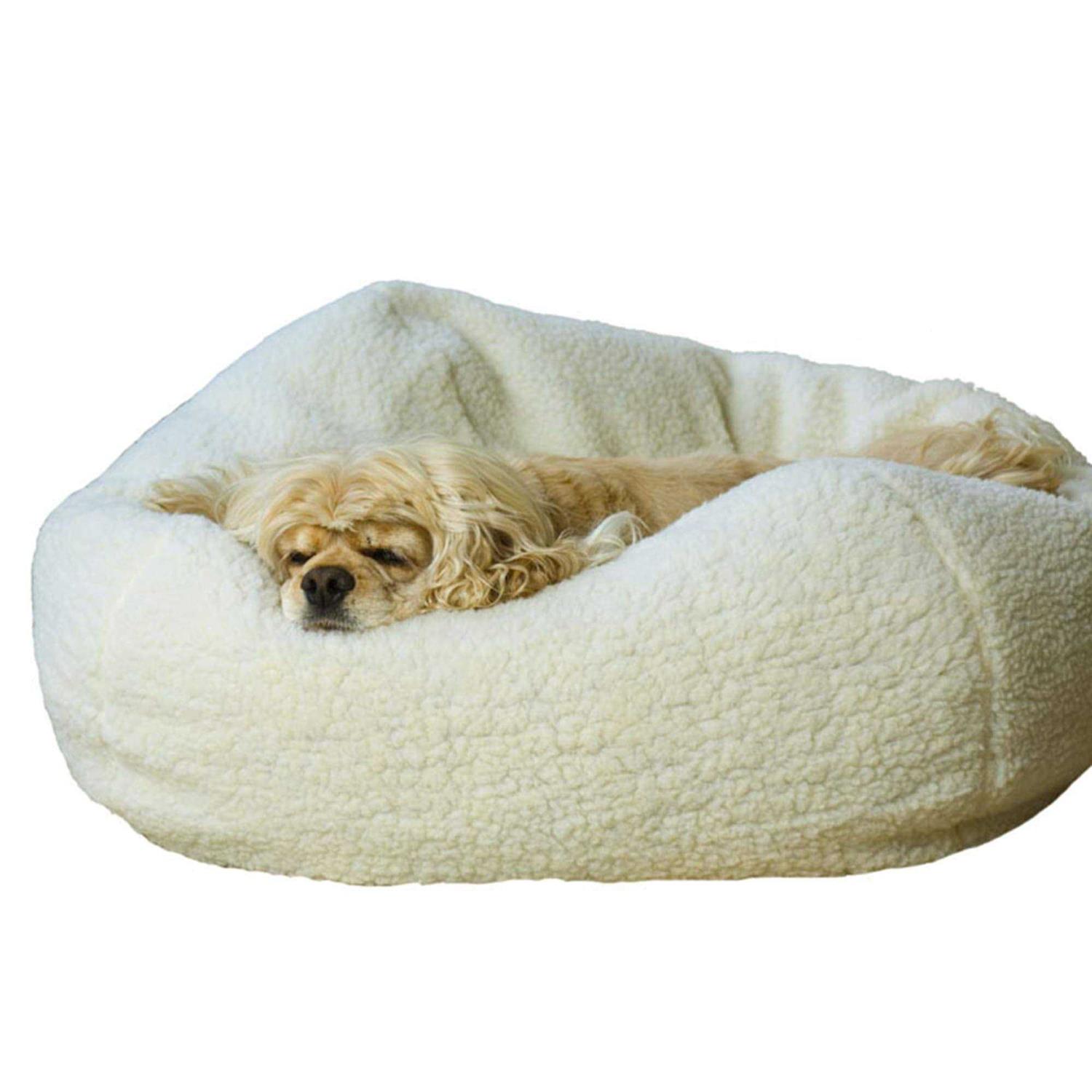 Carolina Pet Sherpa Puff Ball Bed