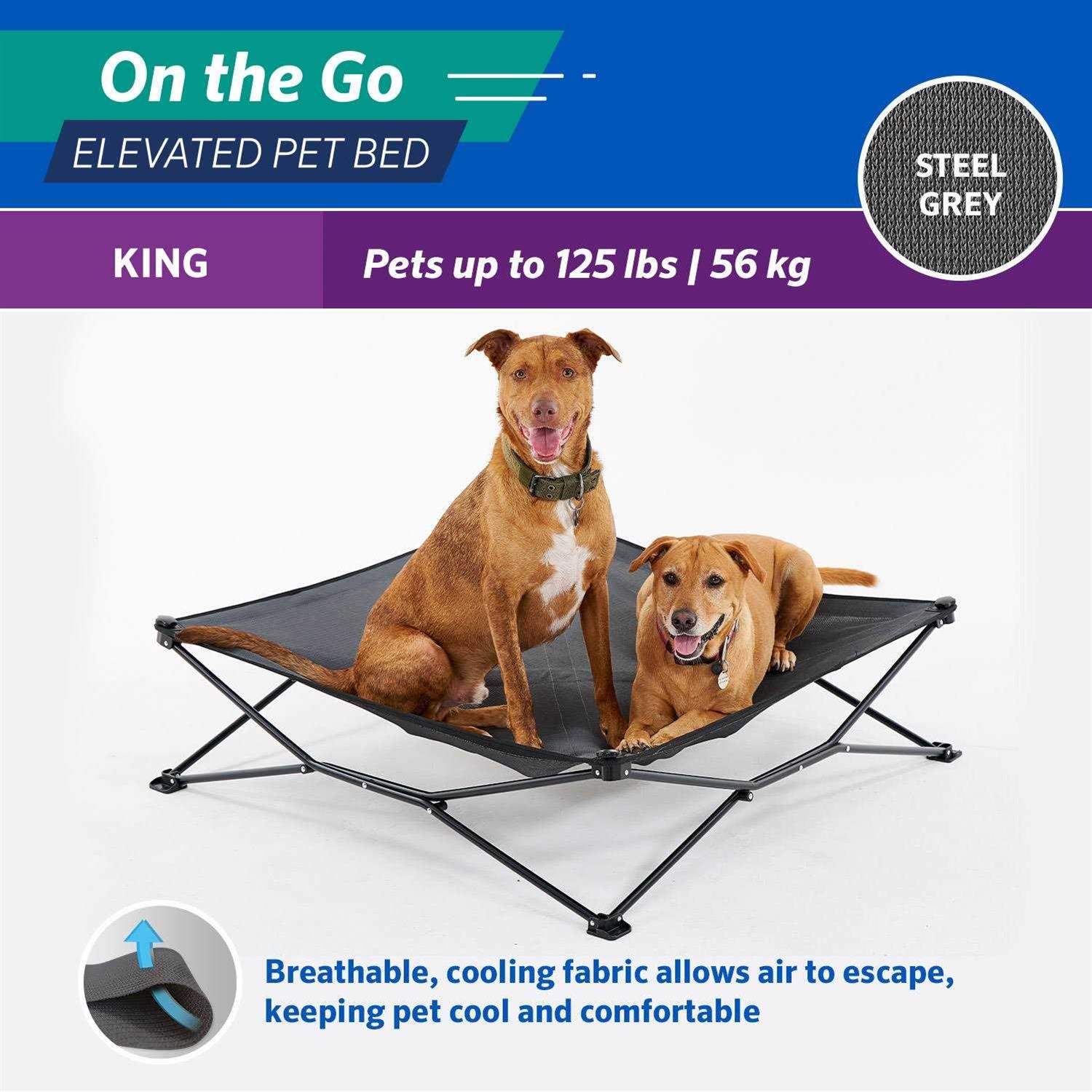 Alternative view of Coolaroo On-the-Go Elevated Pet Bed