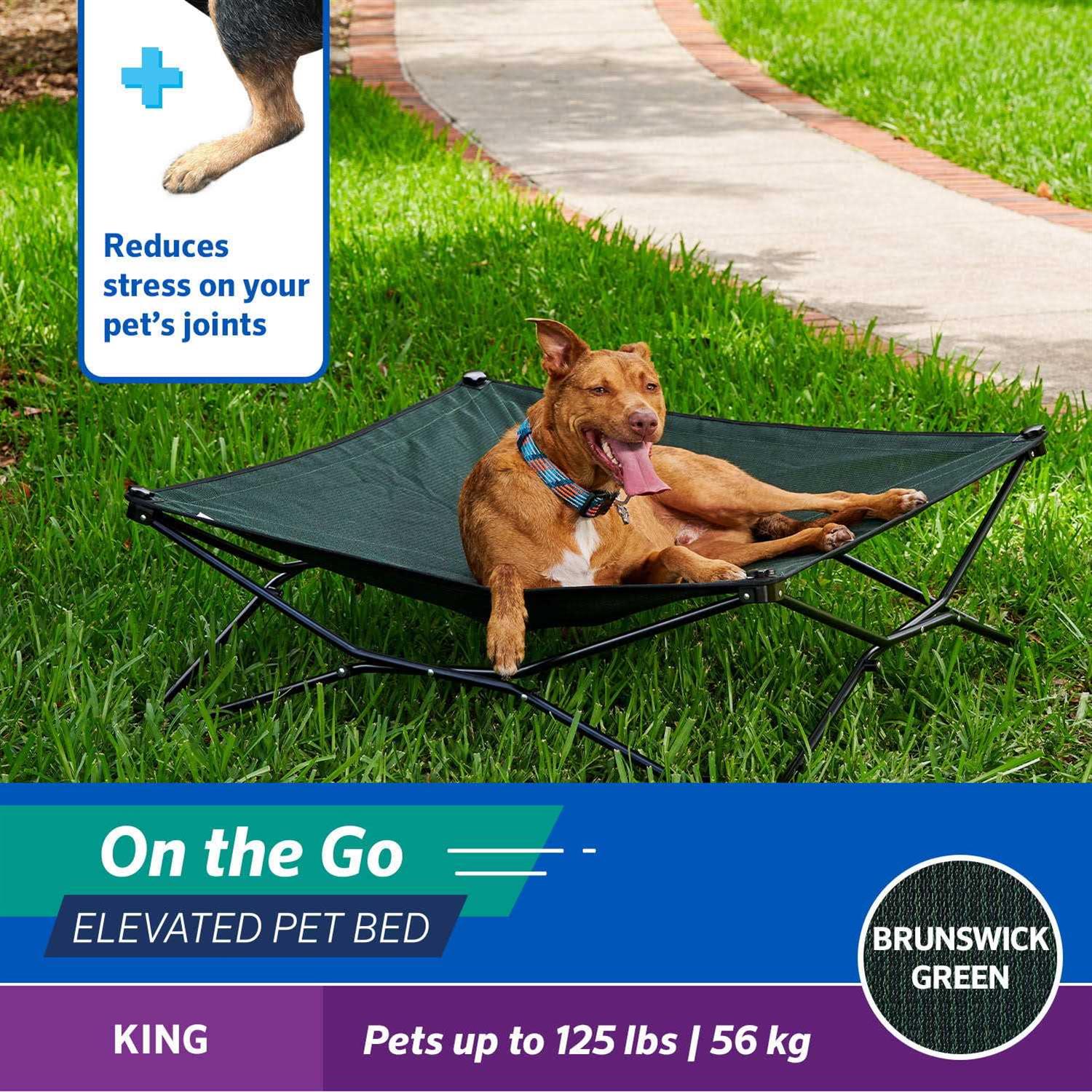 Alternative view of Coolaroo On-the-Go Elevated Pet Bed