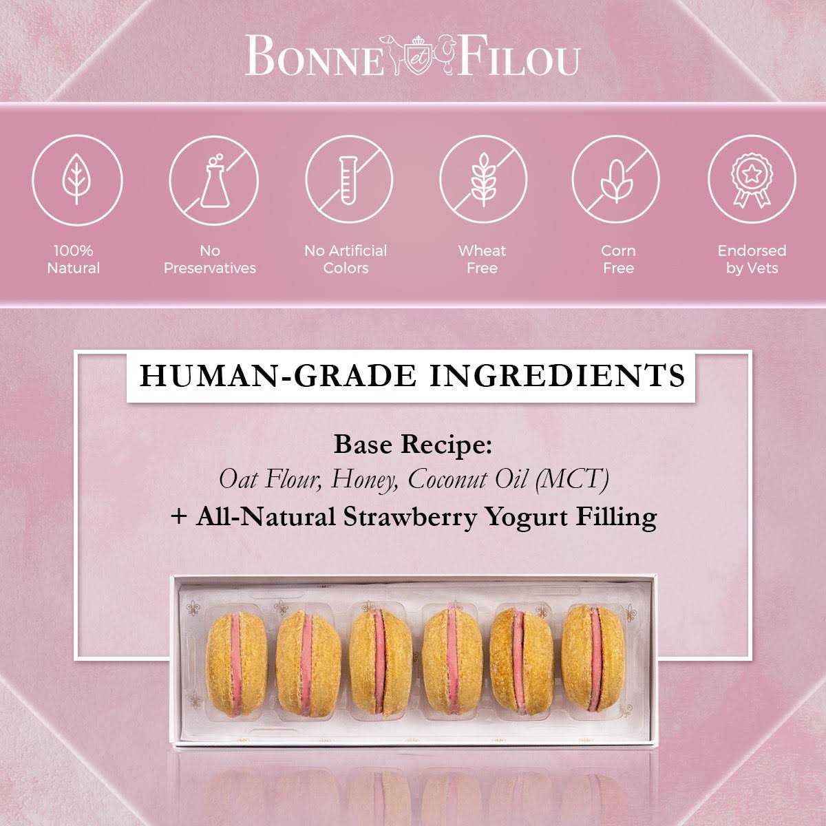 Alternative view of Bonne et Filou Dog Macarons