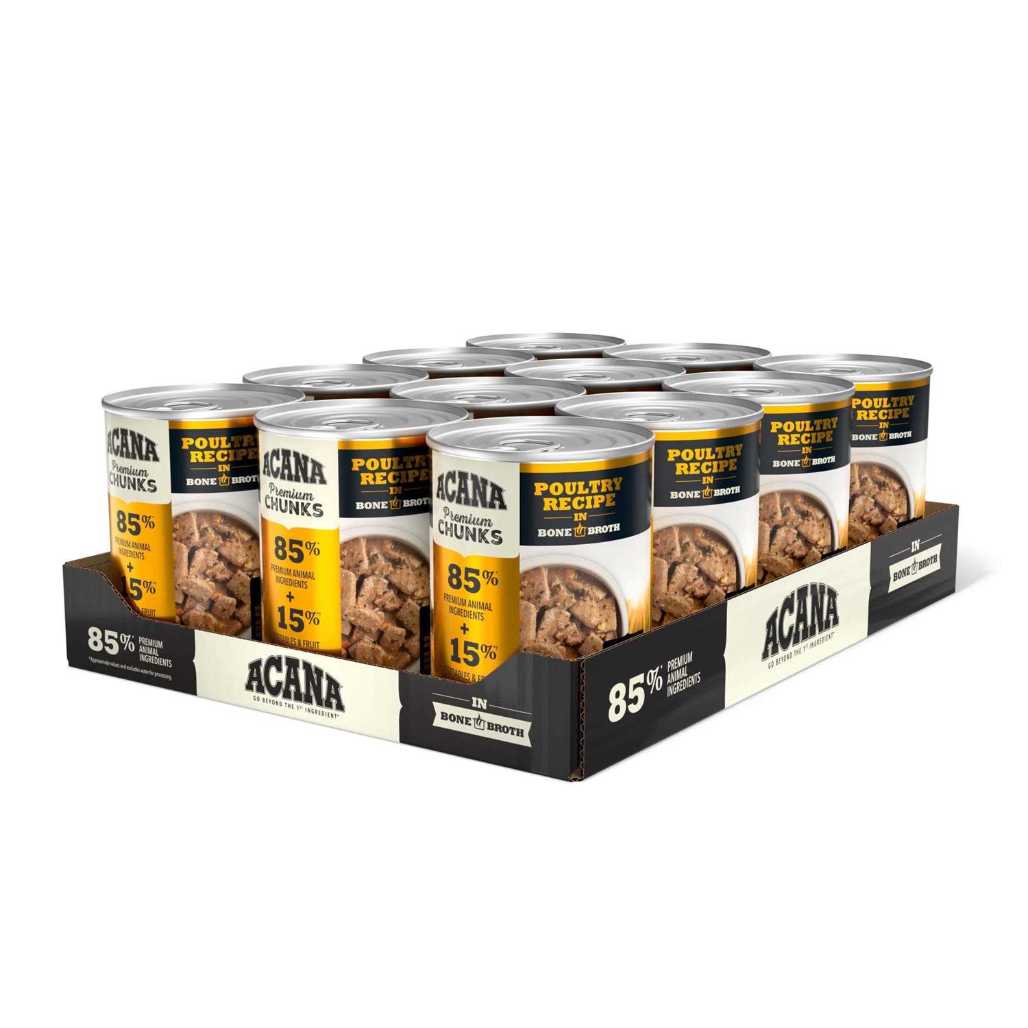 Alternative view of Acana Premium Chunks Poultry Recipe in Bone Broth Wet Dog Food