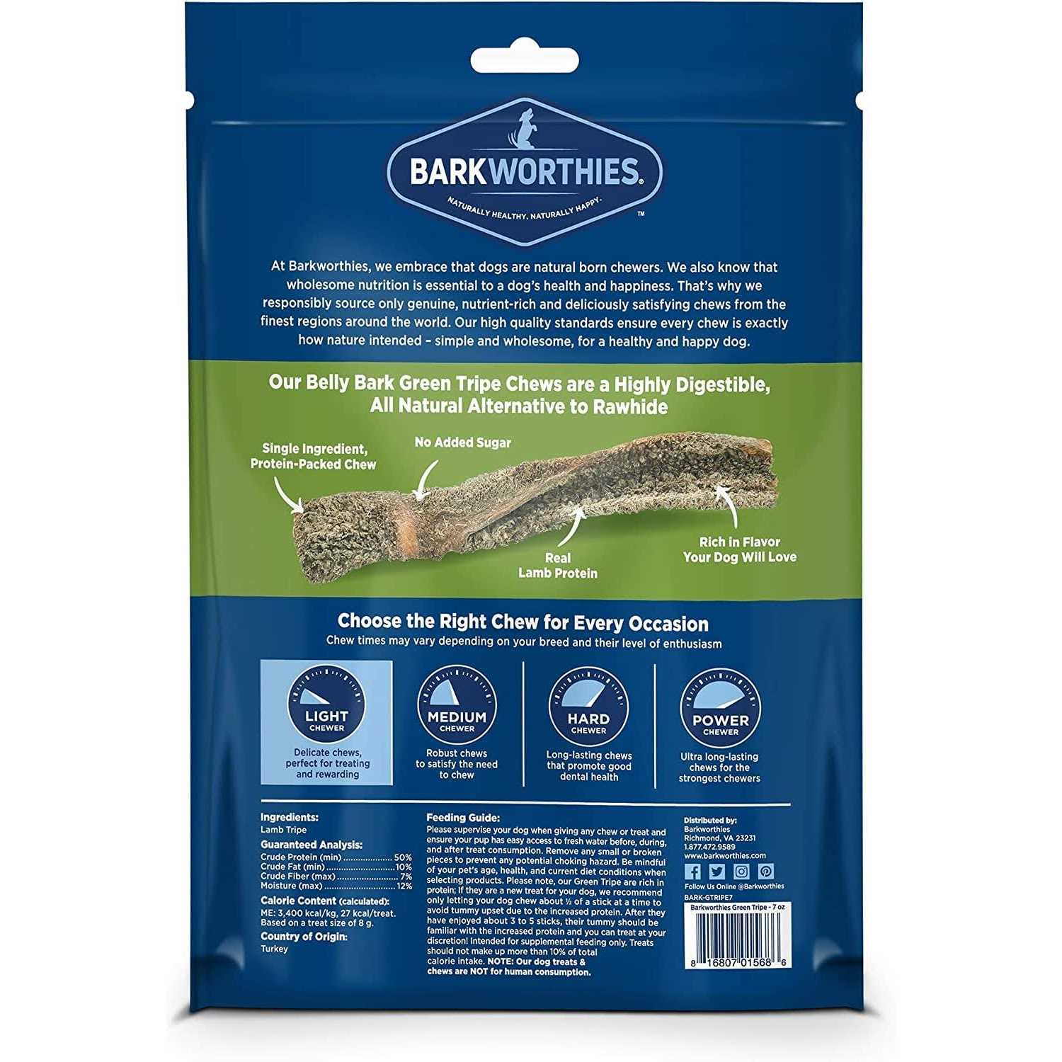 Alternative view of Barkworthies Green Tripe Sticks