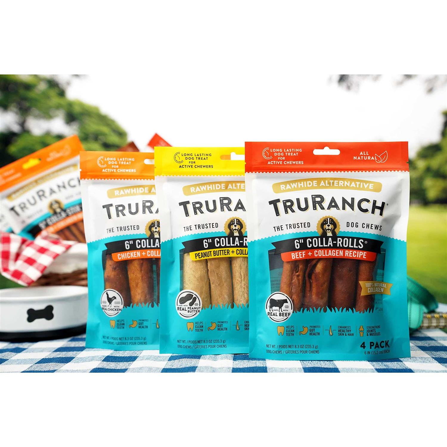Alternative view of TruRanch 6 Colla-Rolls Beef + Collagen Recipe Dog Chews