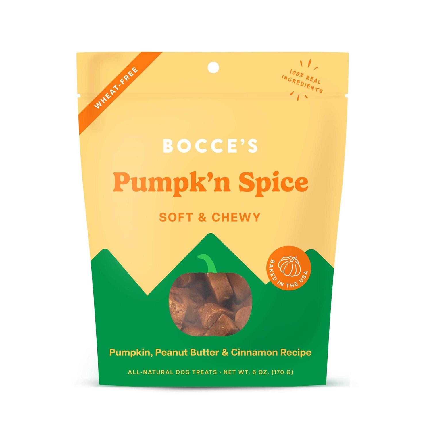Bocce's Bakery Pumpk'n Spice Soft & Chewy Dog Treats