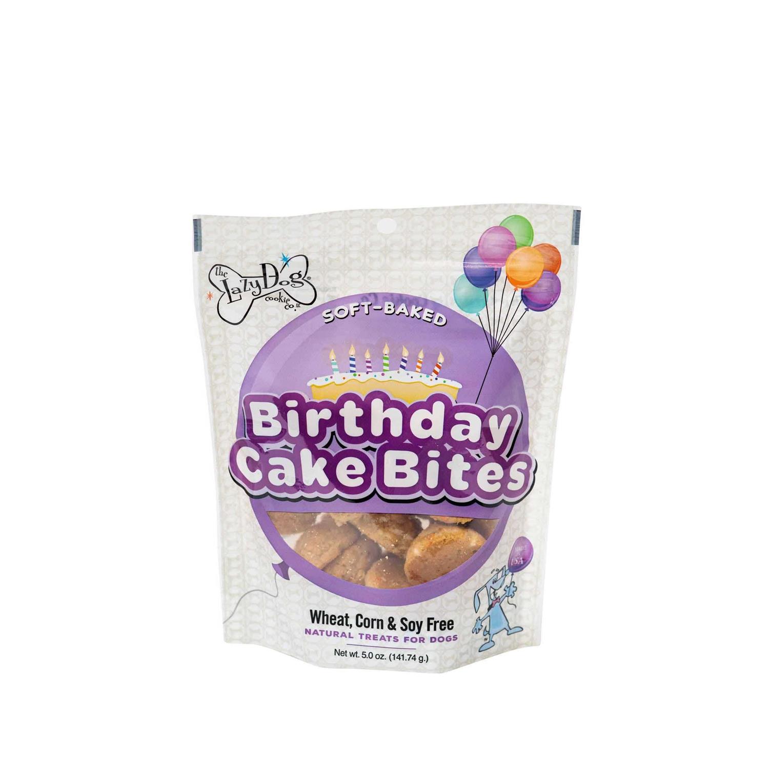 The Lazy Dog Cookie Co. Birthday Cake Bites Dog Treats