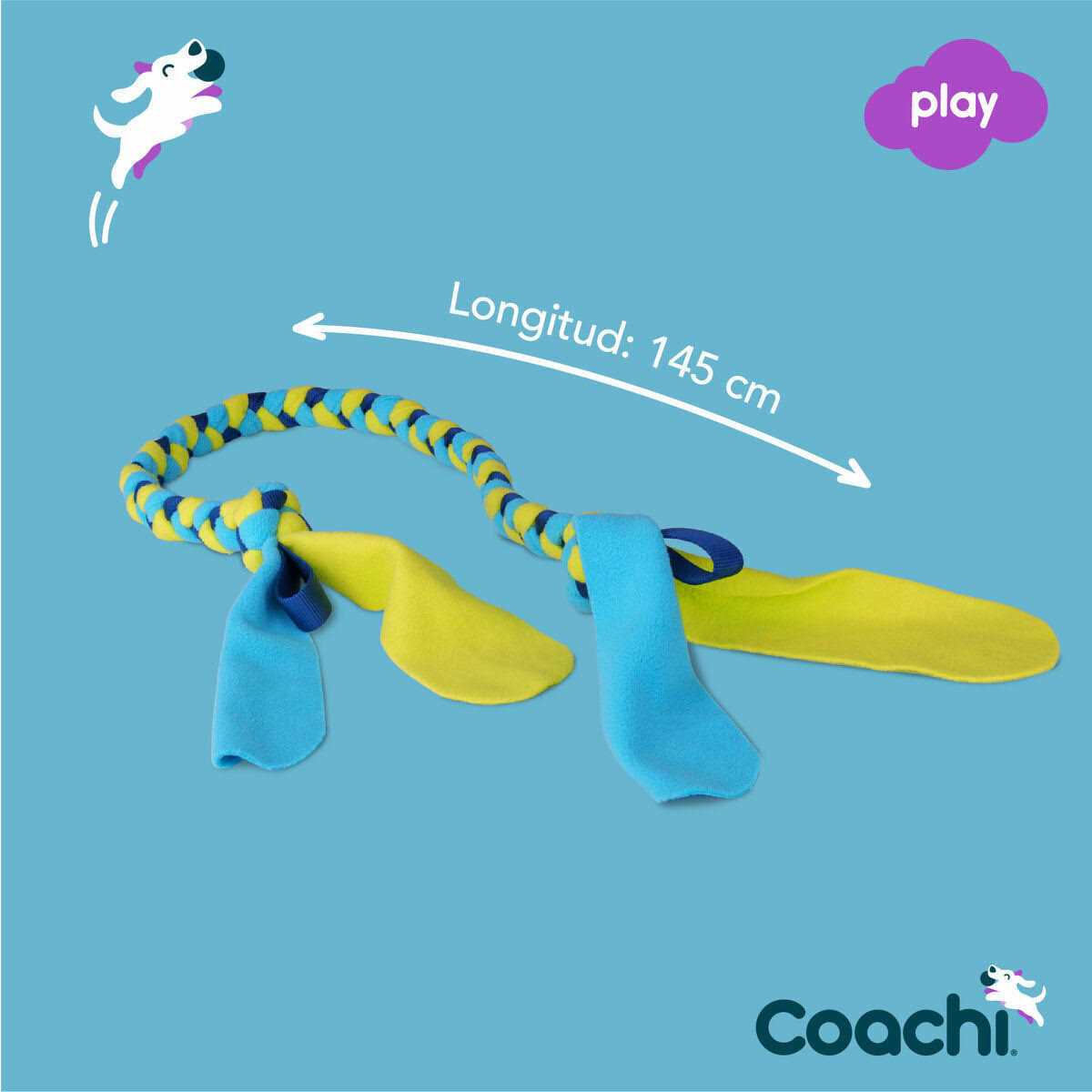 Alternative view of Coachi Tuggi Tug Dog Toy