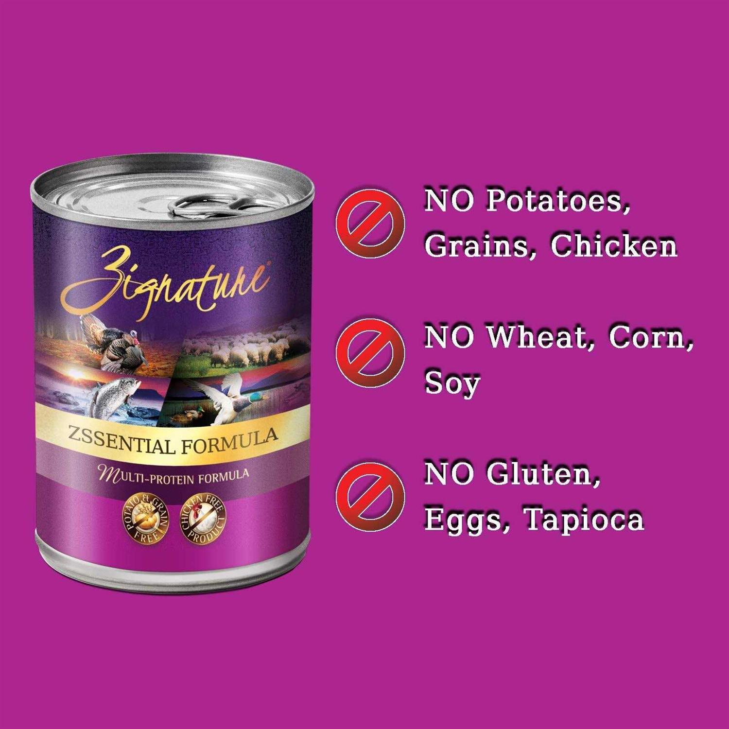 Alternative view of Zignature Zssential Formula Canned Dog Food