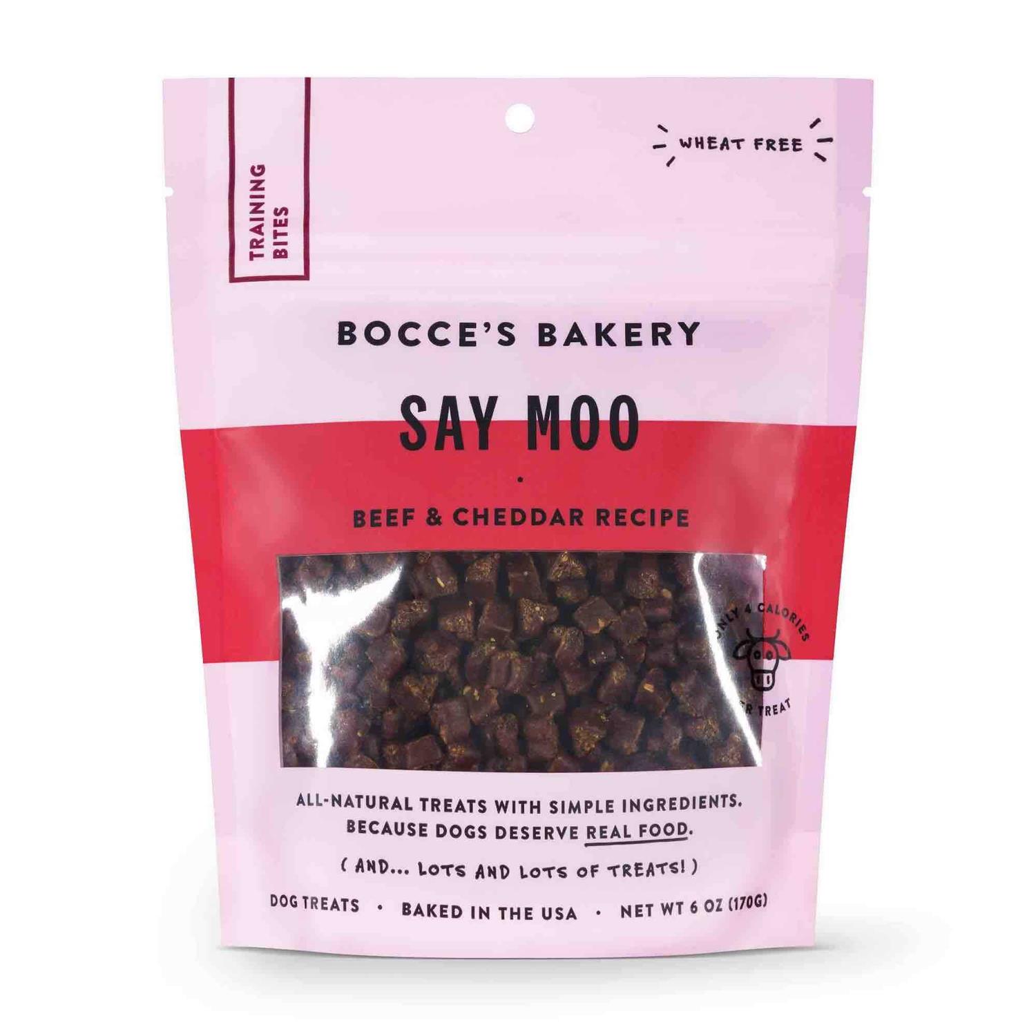 Bocce's Bakery Say Moo Training Bites Dog Treats