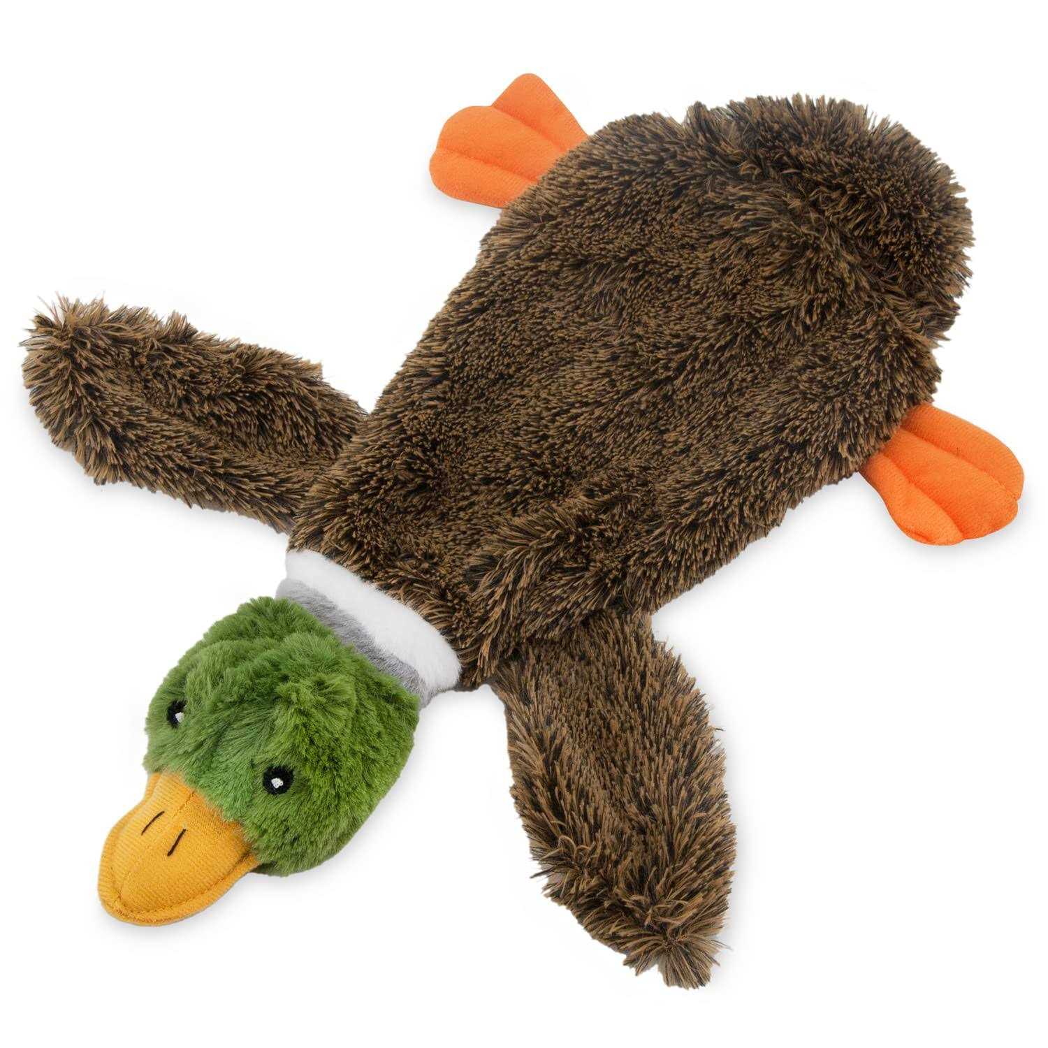 Best Pet Supplies 2-in-1 Stuffless Squeaky Dog Toys with Soft, Durable Fabric for Small