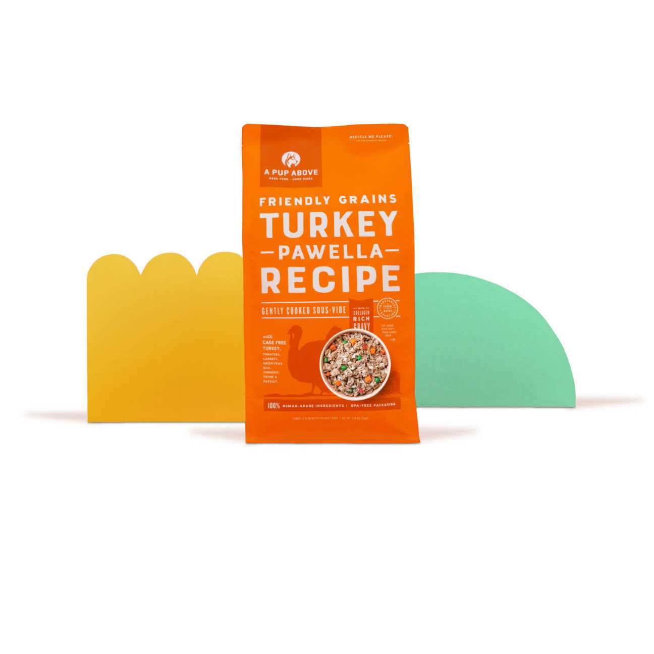 A Pup Above Dog Frozen Gently Cooked Food Turkey Pawella