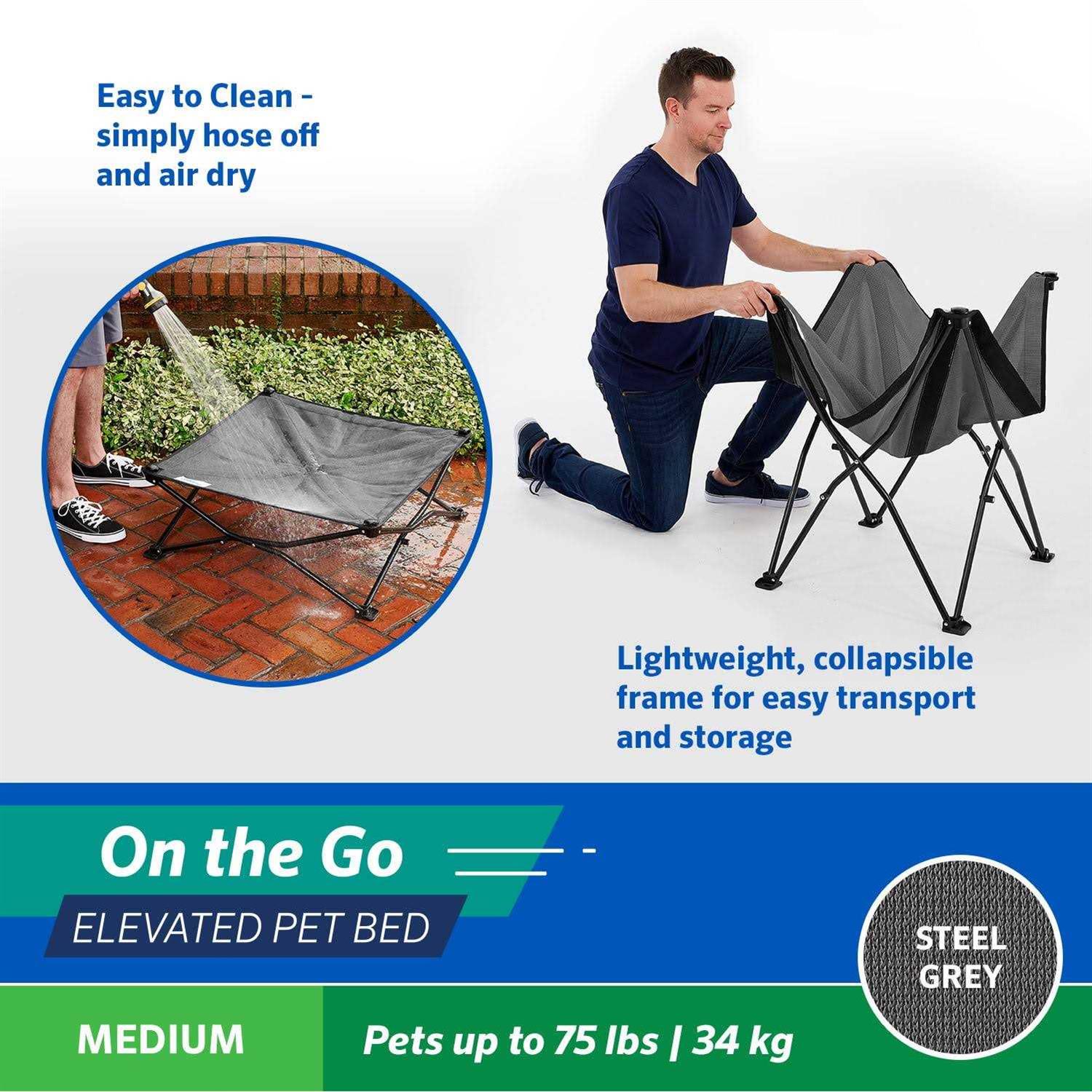 Alternative view of Coolaroo On-the-Go Elevated Pet Bed