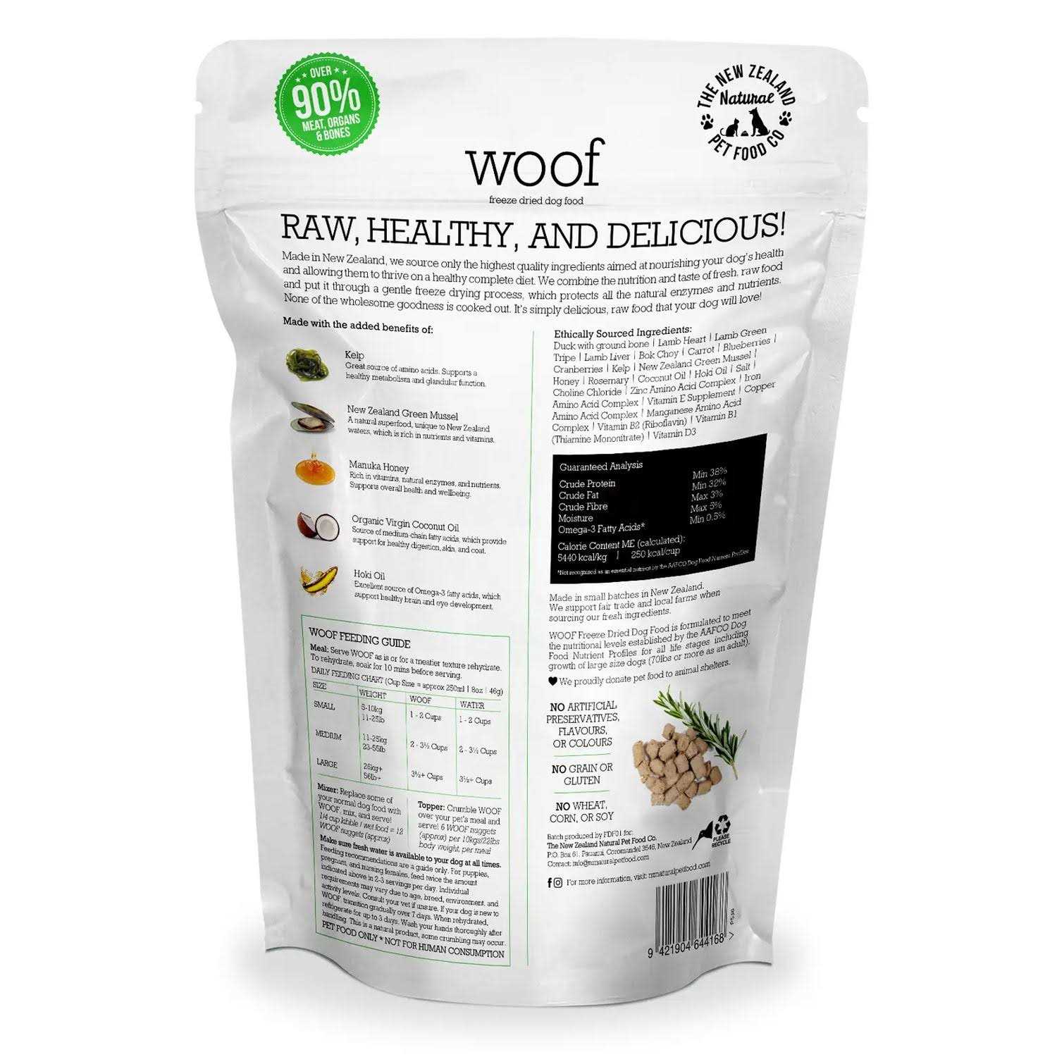 Alternative view of Woof Duck Freeze Dried Dog Food