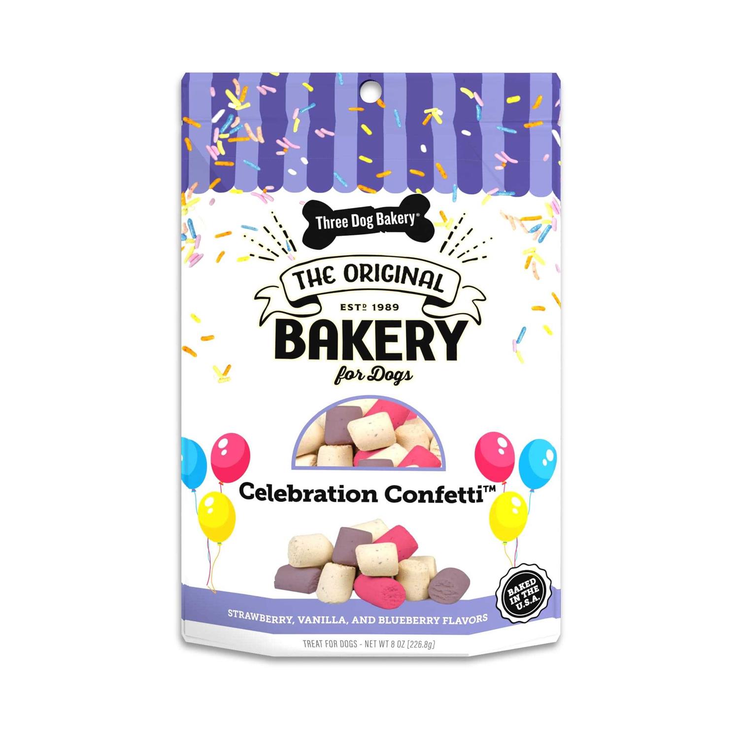 Three Dog Bakery Celebration Confetti Bites Dog Treats