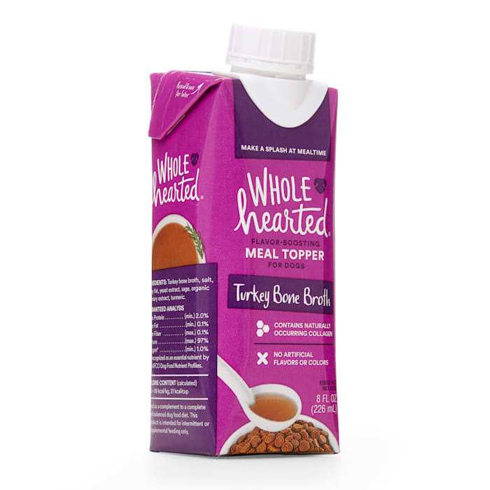 Alternative view of WholeHearted Turkey Bone Broth Dog Meal Topper