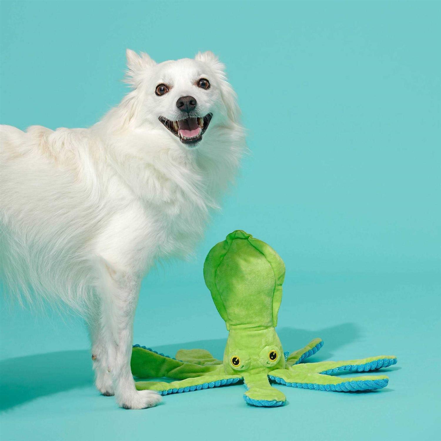Alternative view of BARK Billy The Squid Dog Toy