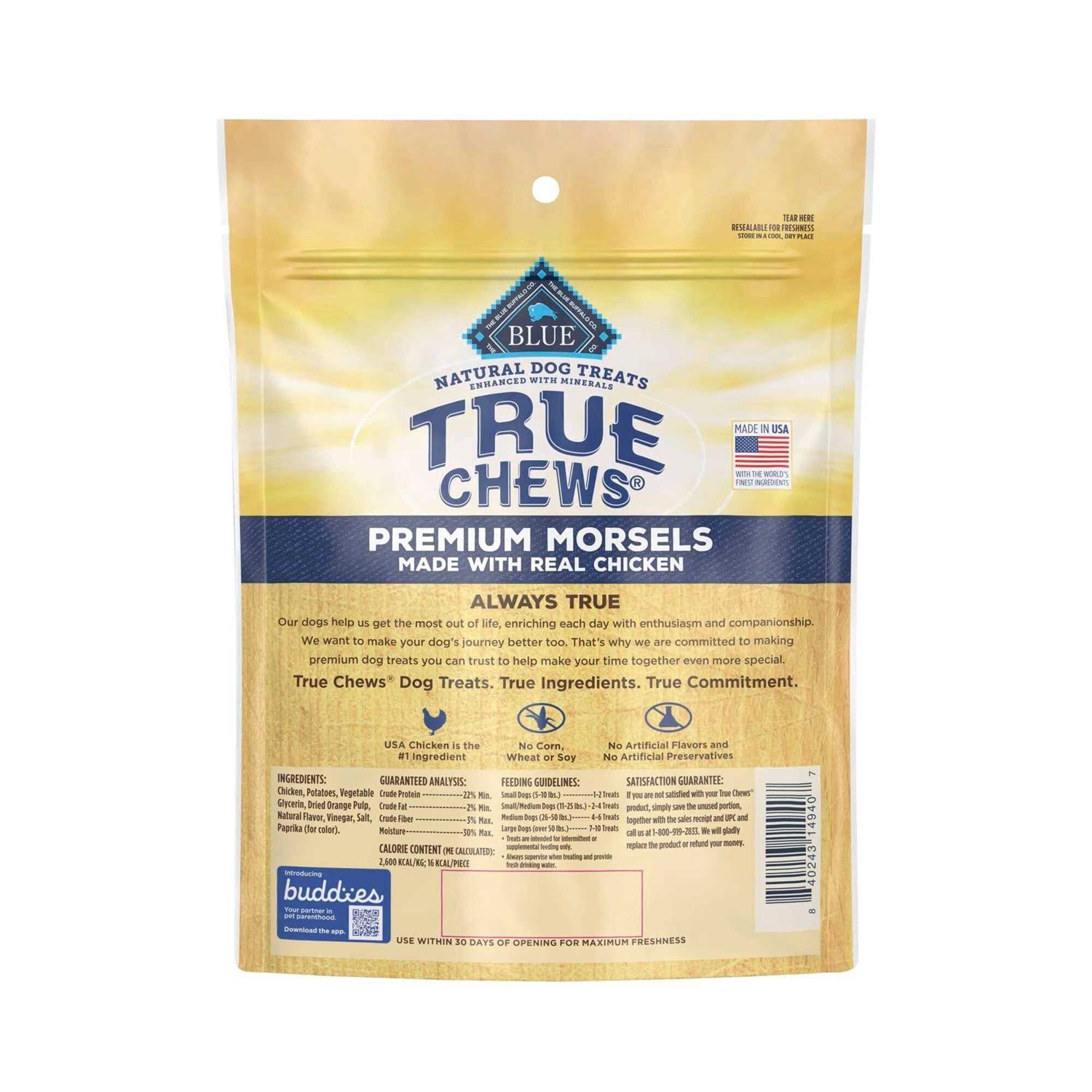 Alternative view of Blue Buffalo True Chews Premium Morsels Chicken Dog Treats