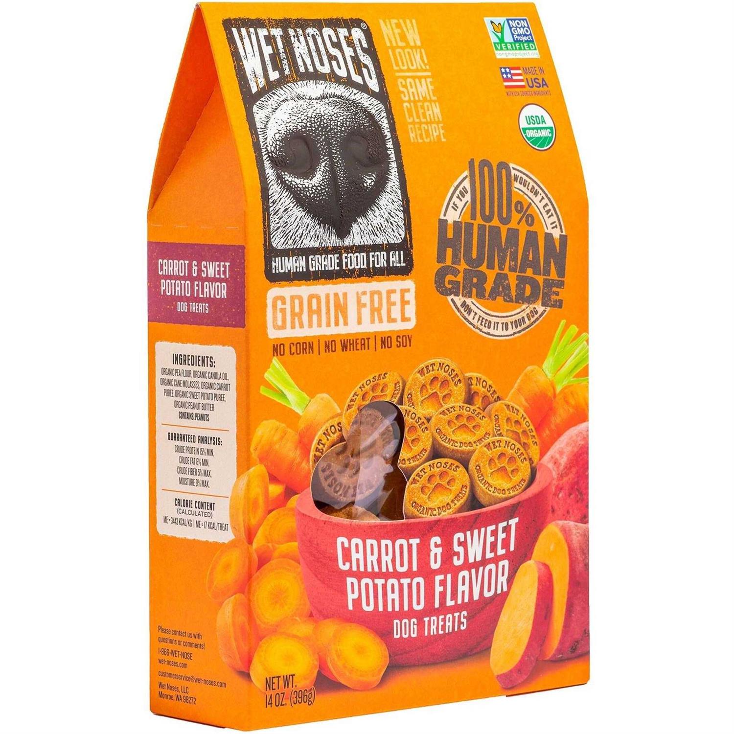 Wet Noses Grain Free Carrot & Sweet Potato Dog Treats