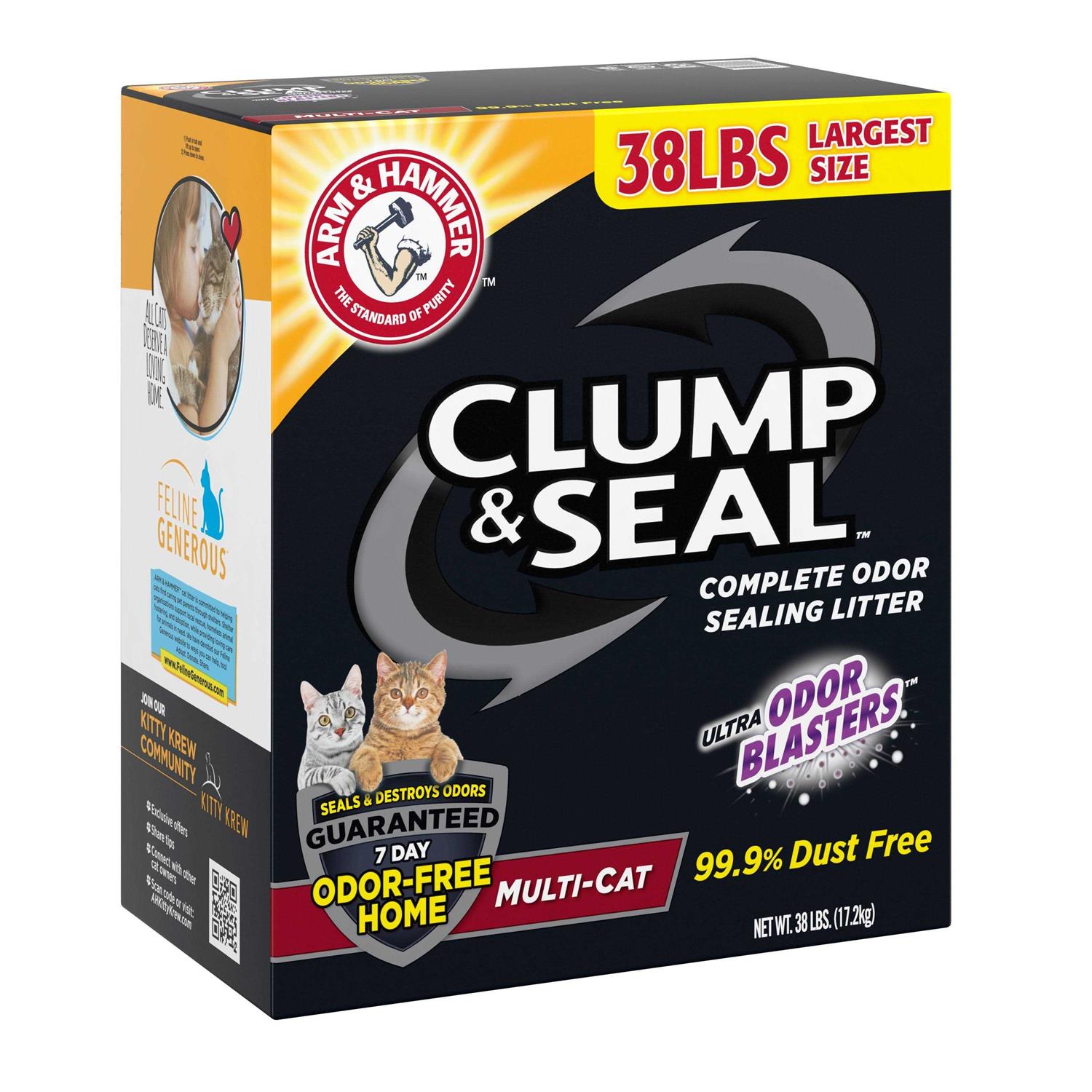 Arm Hammer Clump Seal Cat Litter