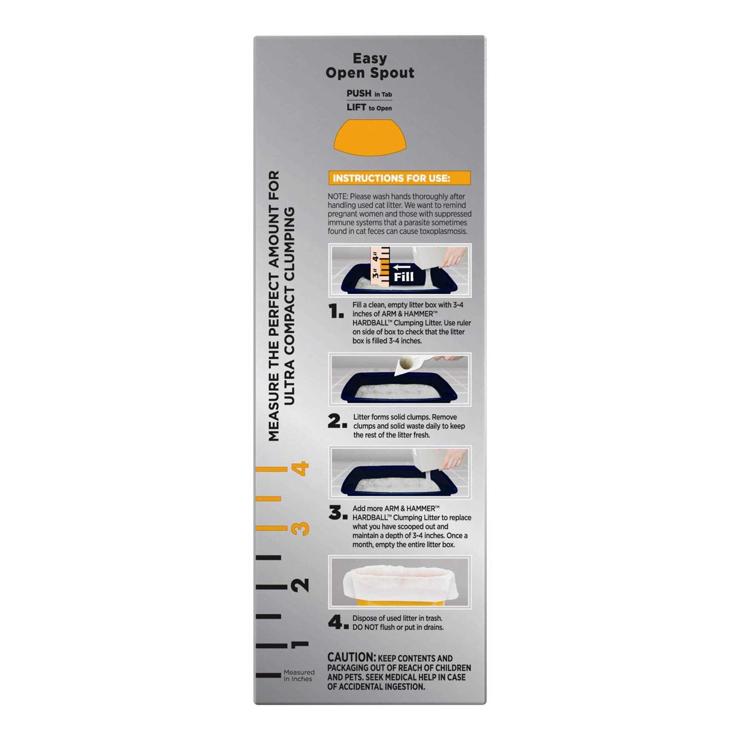 Alternative view of Arm & Hammer Hardball Clumping Cat Litter Lightweight