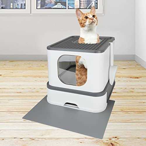Alternative view of RIZZARI Millions Sold Wordwide Cat Litter Box Large Top Entry Anti-Splashing Litter Box with Lid
