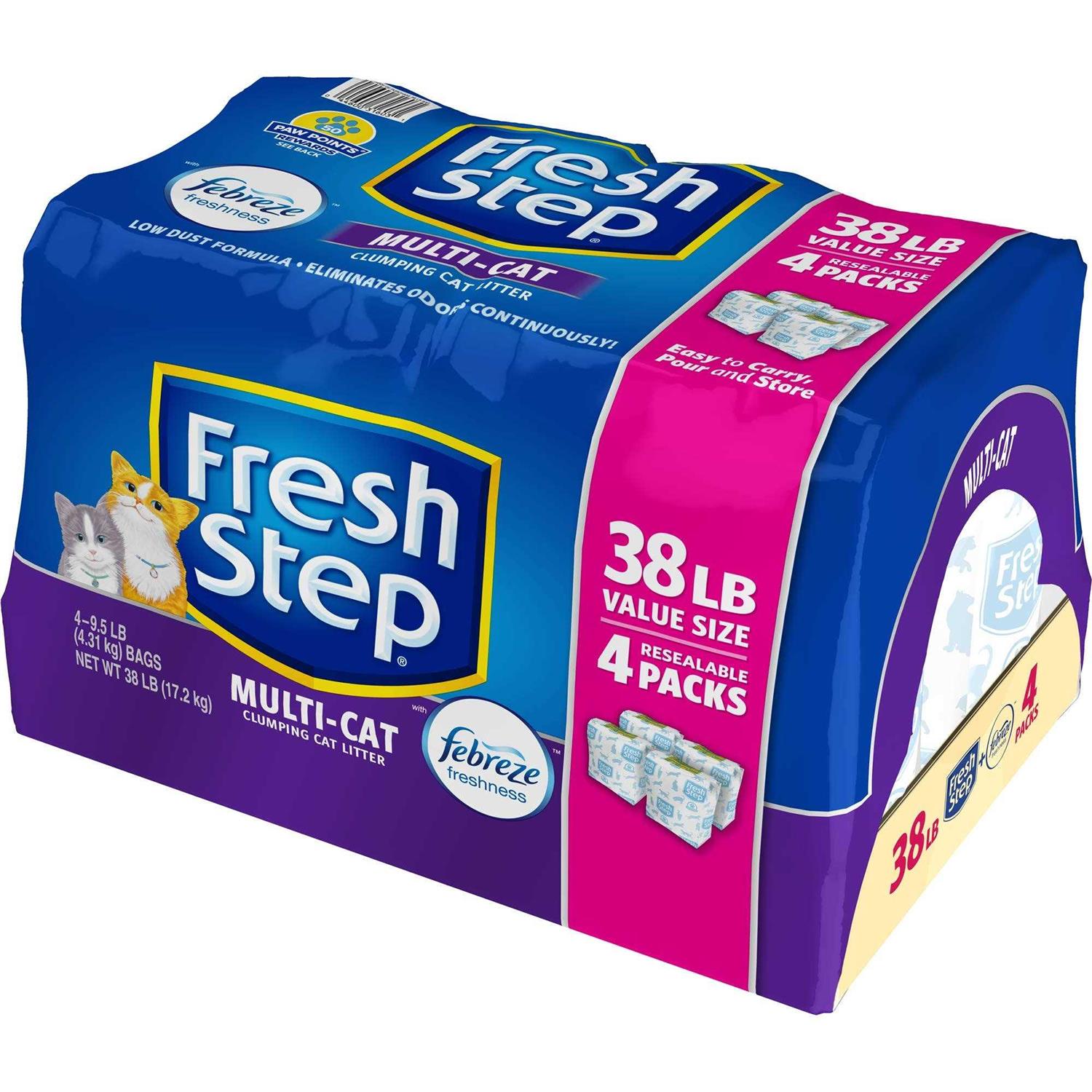 Fresh Step Multi-Cat Scented Litter Febreze
