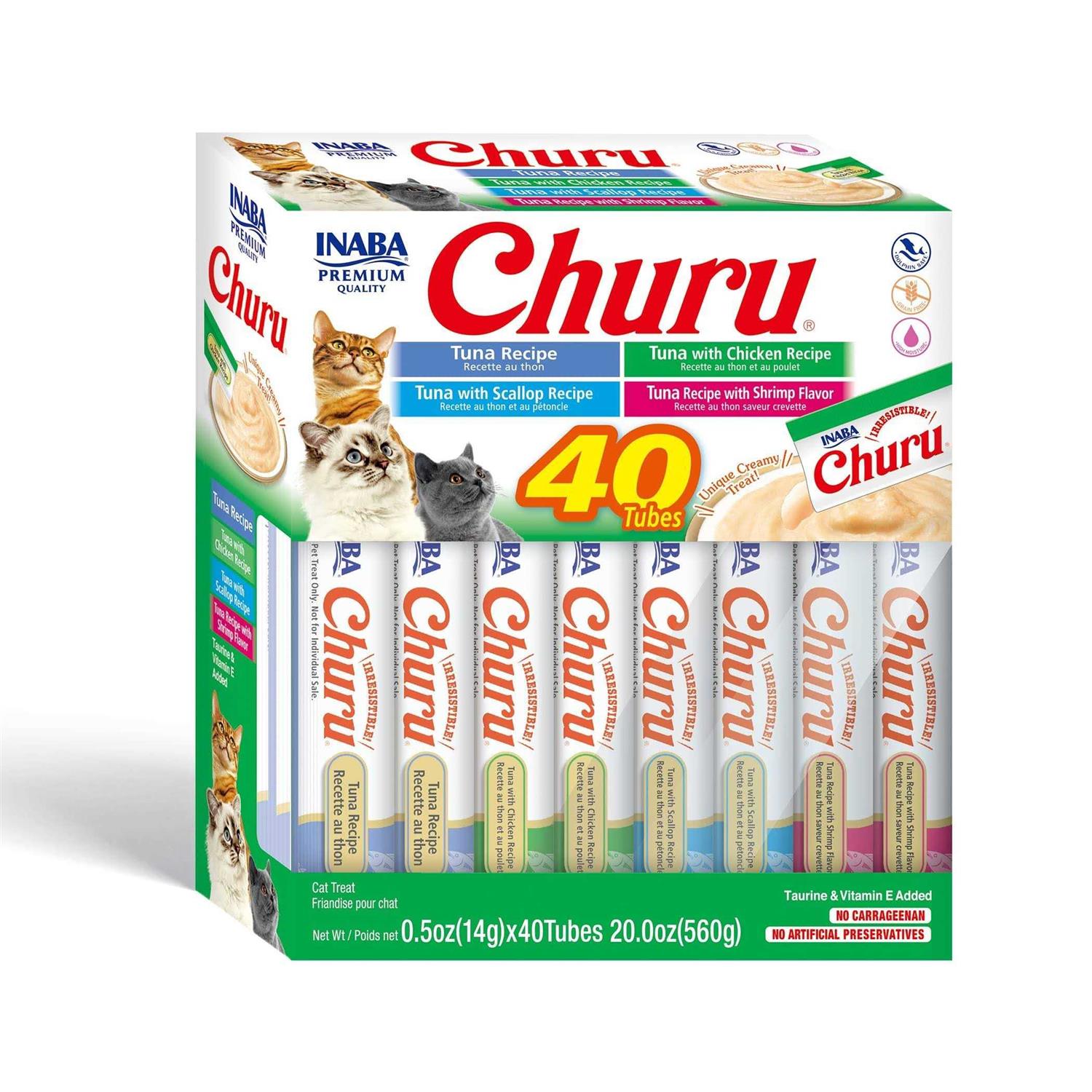 Inaba Churu Variety Box Tuna Seafood Cat Treats