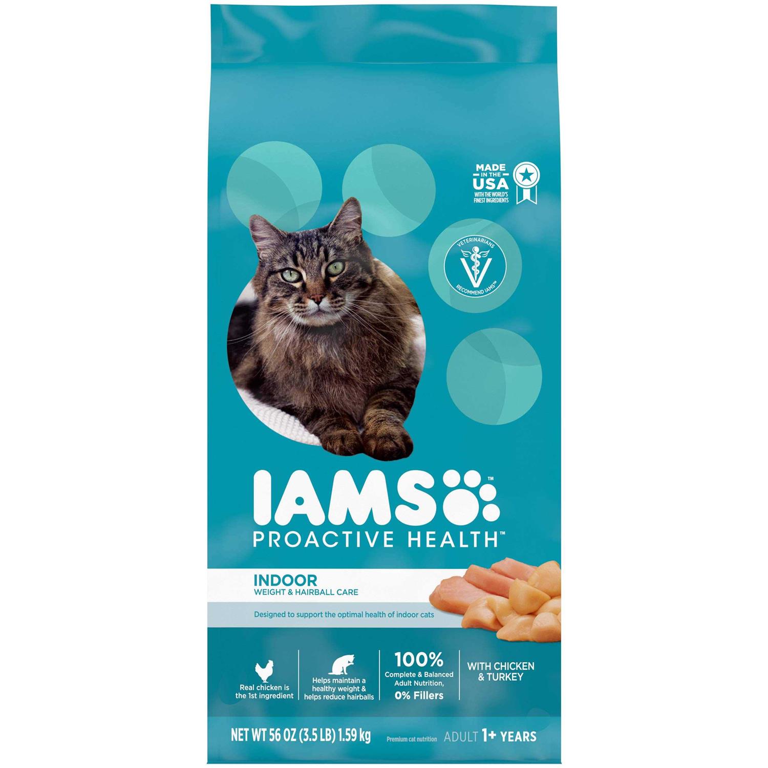 IAMS ProActive Health Weight & Hairball Care Adult Indoor Dry Cat Food