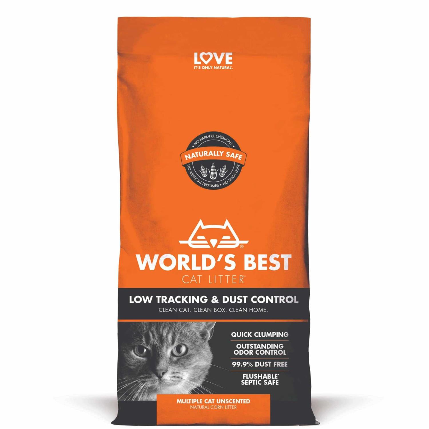World's Best Cat Litter Low Tracking & Dust Control