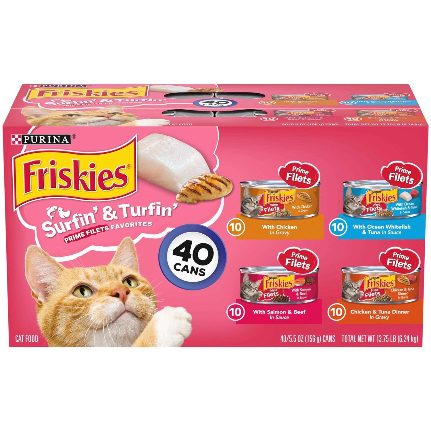 Purina Friskies Surfin & Turfin' Wet Cat Food