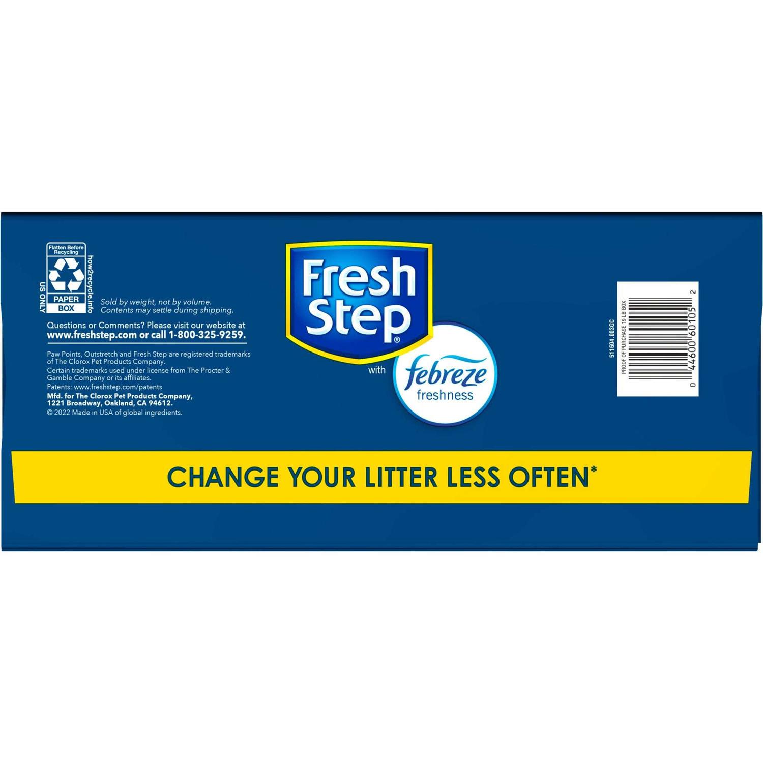 Alternative view of Fresh Step Outstretch Febreze Concentrated Clumping Litter