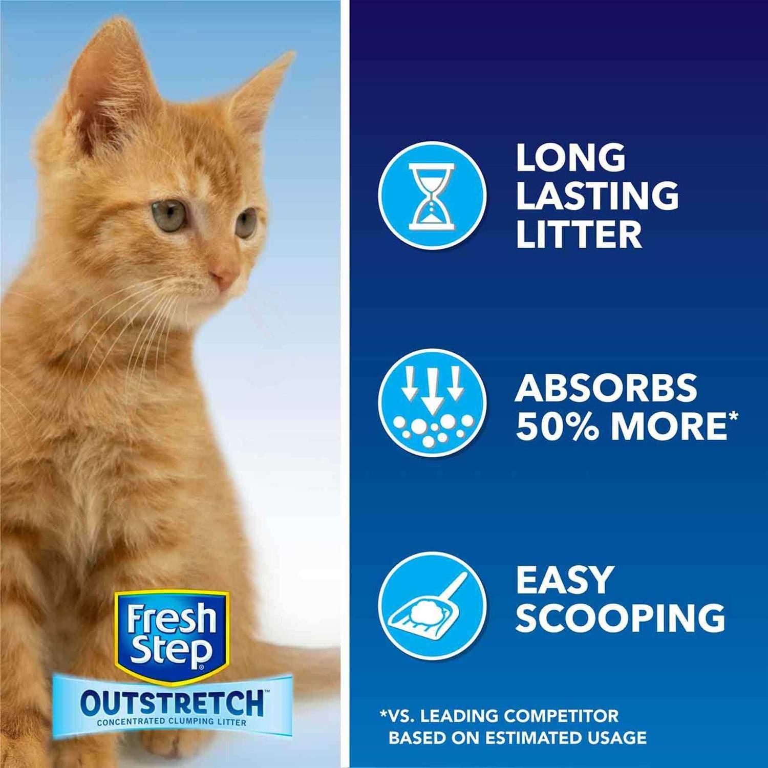 Alternative view of Fresh Step Outstretch Febreze Concentrated Clumping Litter