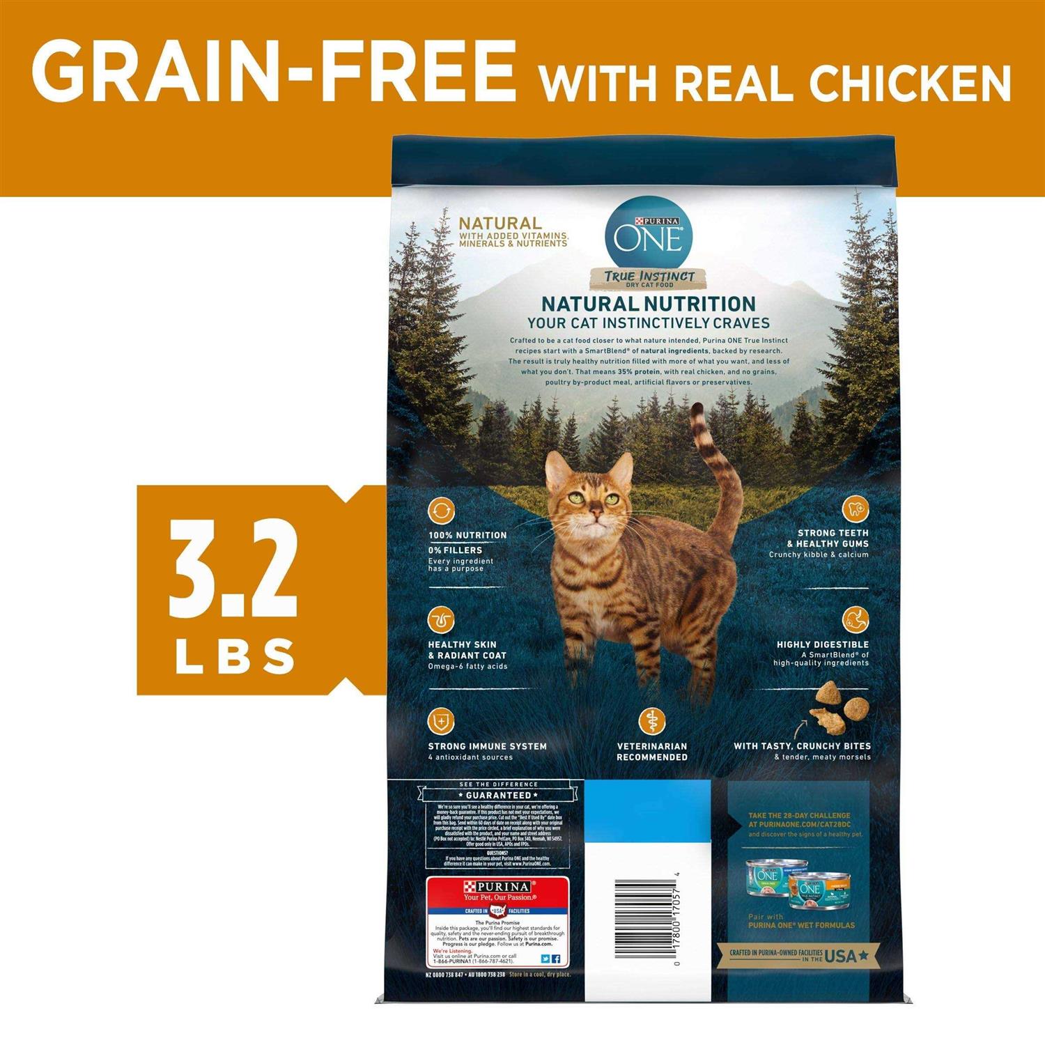 Alternative view of Purina ONE Natural High Protein Grain Free Dry Cat Food