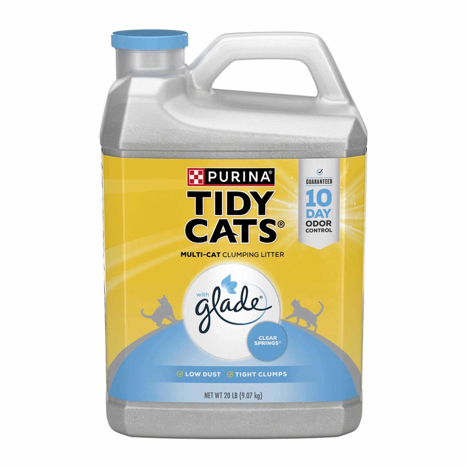 Purina Tidy Cats Clumping Cat Litter Glade Tough Odor Solutions