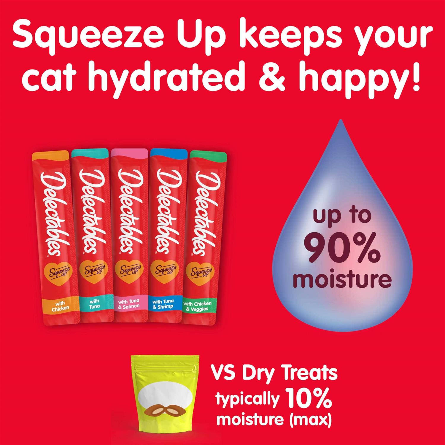 Alternative view of Hartz Delectables Squeeze Up Variety Pack Interactive Lickable Wet Cat Treat