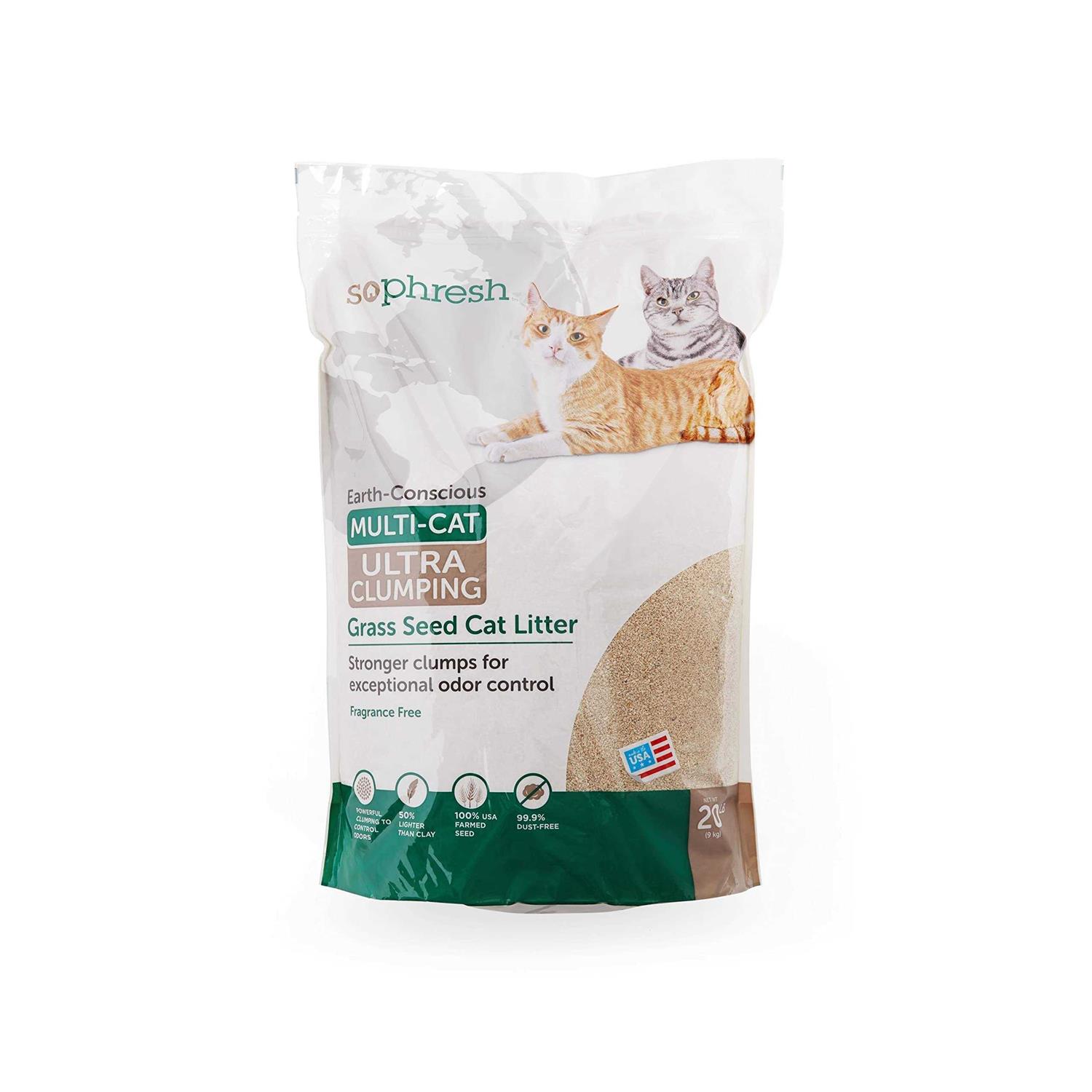So Phresh Extreme Clumping Unscented Grass Seed Cat Litter