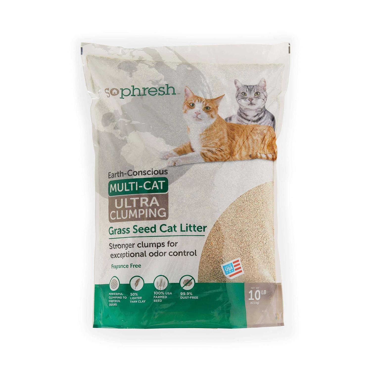 So Phresh Extreme Clumping Unscented Grass Seed Cat Litter