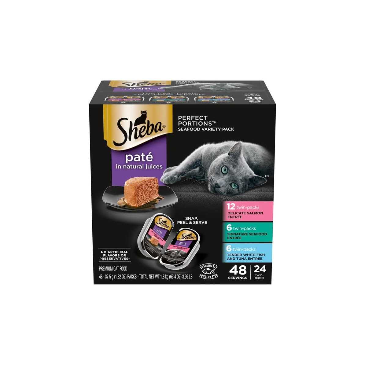 Sheba Perfect Portions Cat Food Seafood Variety Pack